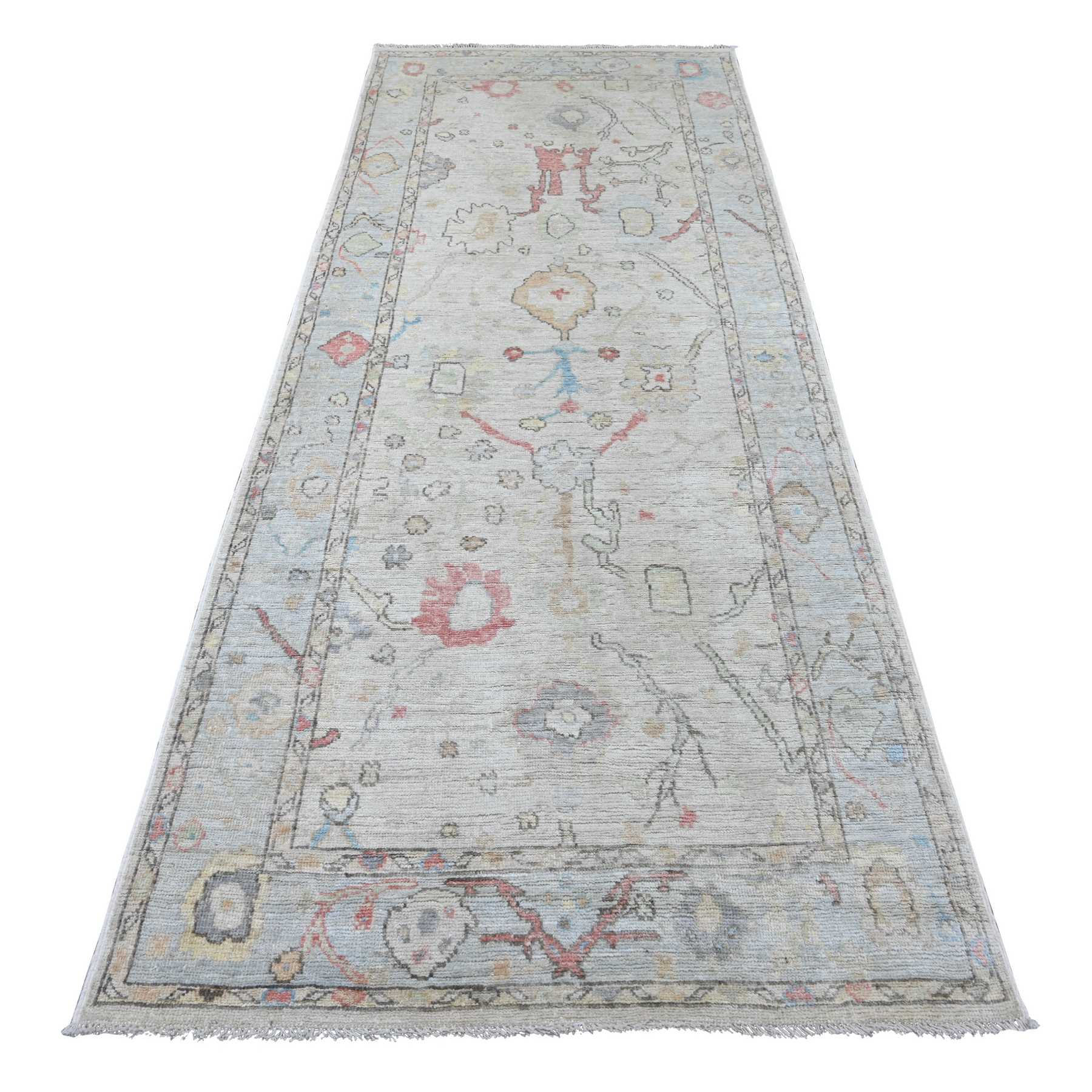 Oushak-And-Peshawar-Hand-Knotted-Rug-112730
