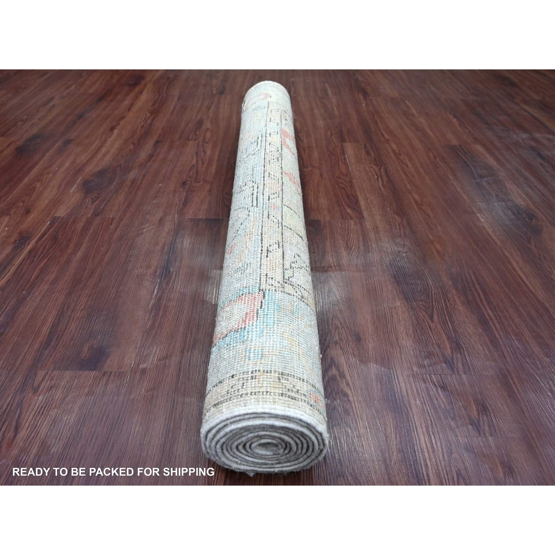 Oushak-And-Peshawar-Hand-Knotted-Rug-112730