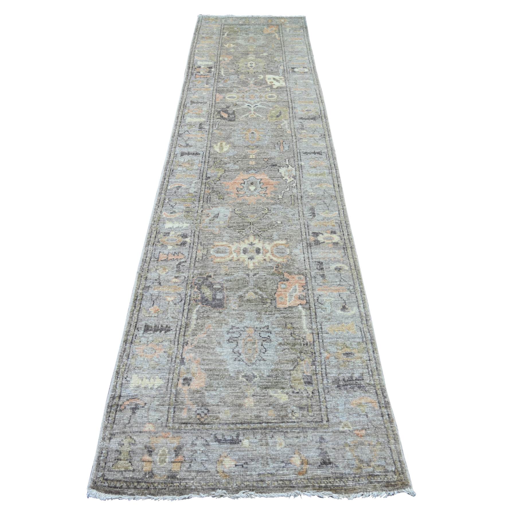 Oushak-And-Peshawar-Hand-Knotted-Rug-112740
