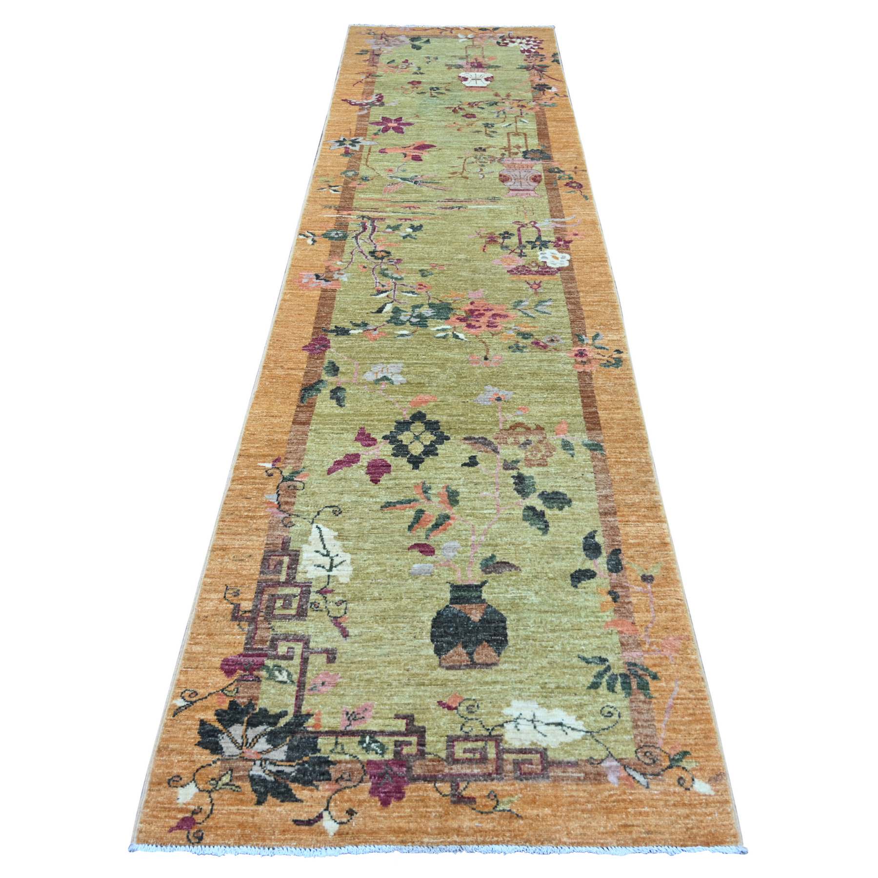 Oushak-And-Peshawar-Hand-Knotted-Rug-112785