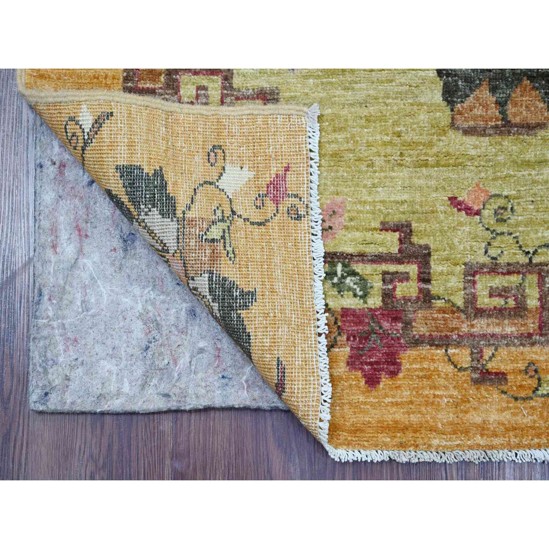 Oushak-And-Peshawar-Hand-Knotted-Rug-112785