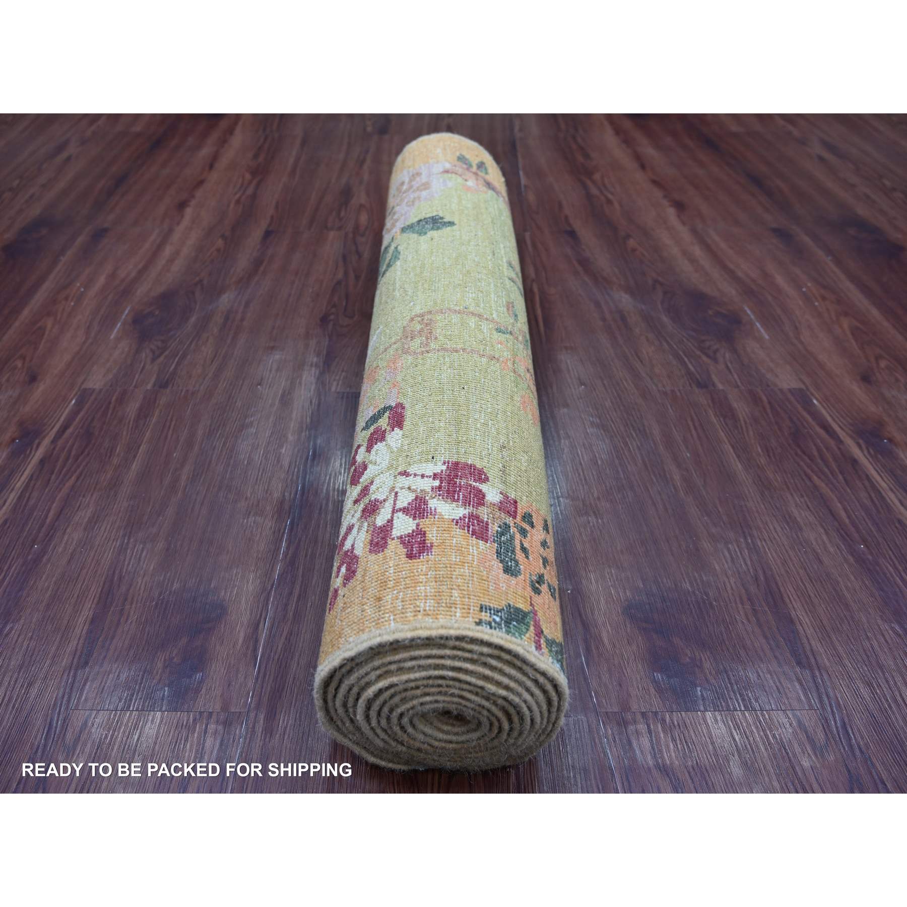 Oushak-And-Peshawar-Hand-Knotted-Rug-112785