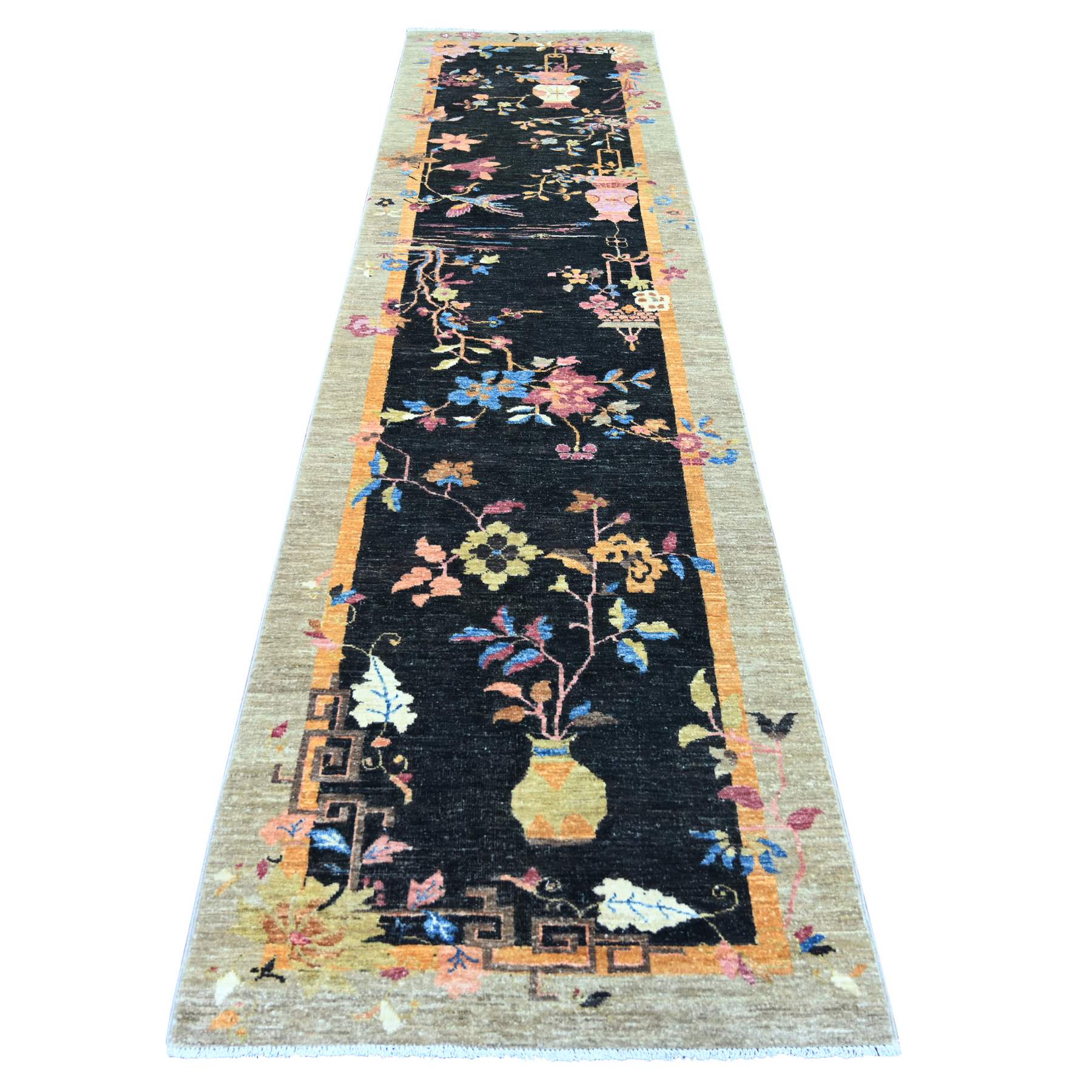 Oushak-And-Peshawar-Hand-Knotted-Rug-112790