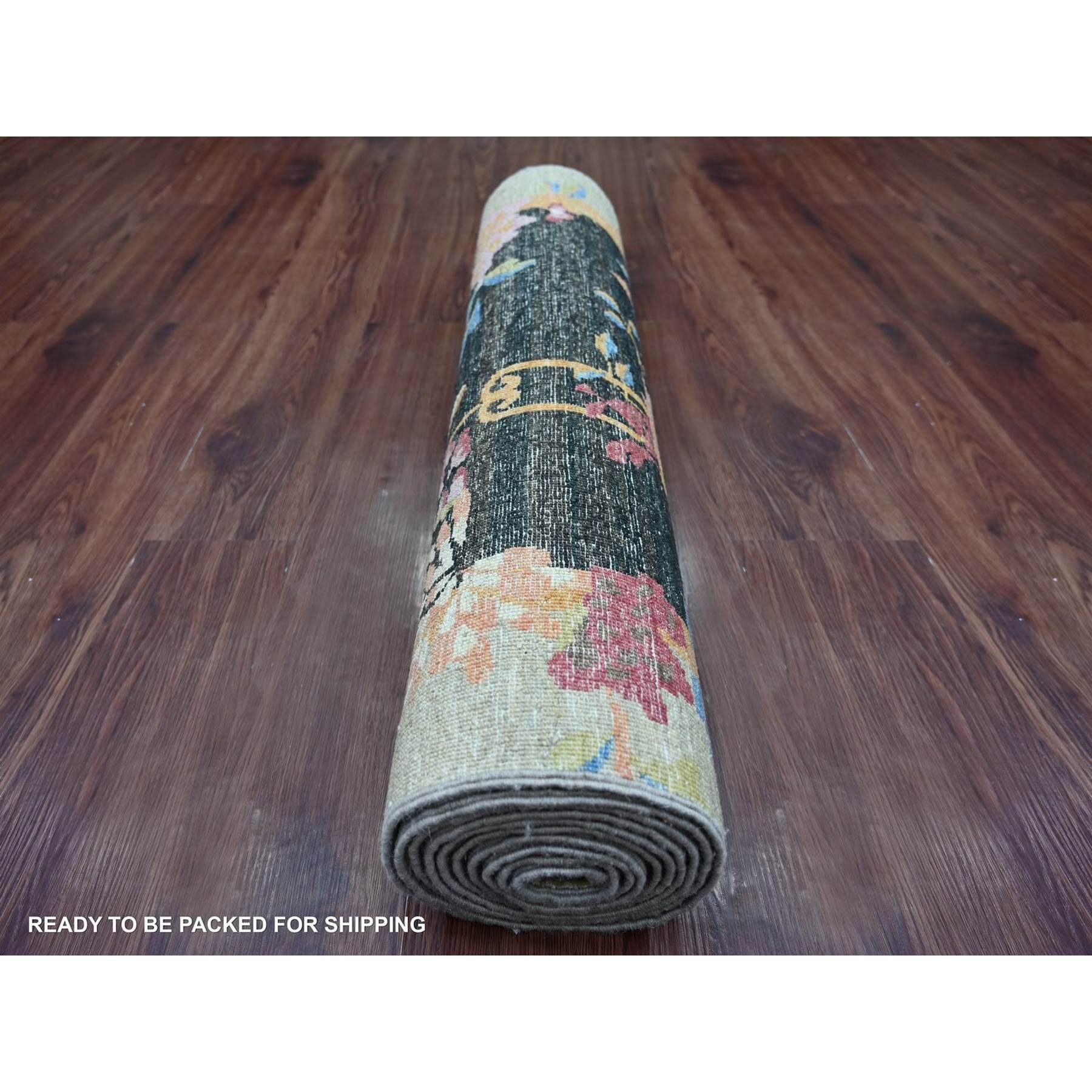 Oushak-And-Peshawar-Hand-Knotted-Rug-112790
