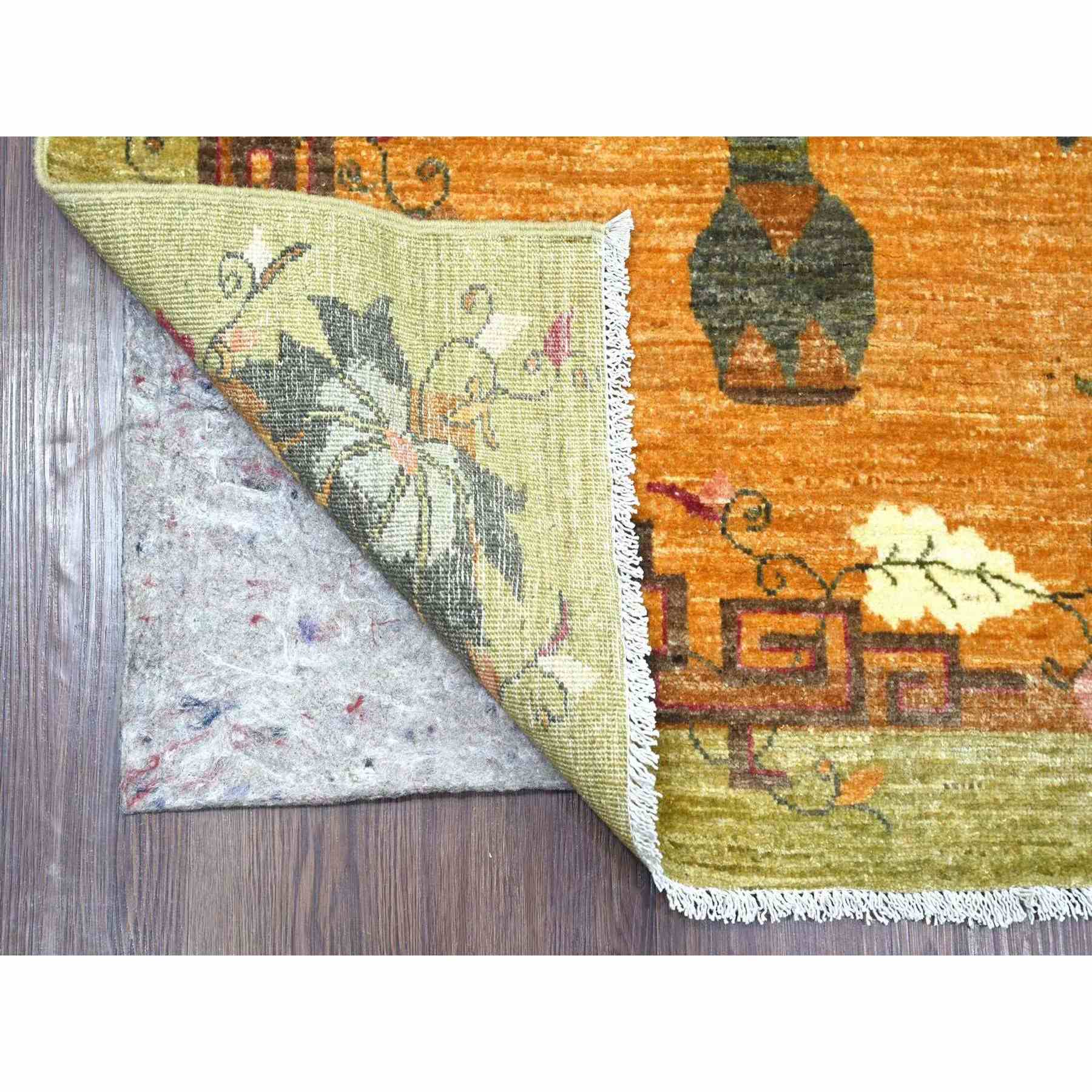 Oushak-And-Peshawar-Hand-Knotted-Rug-112795