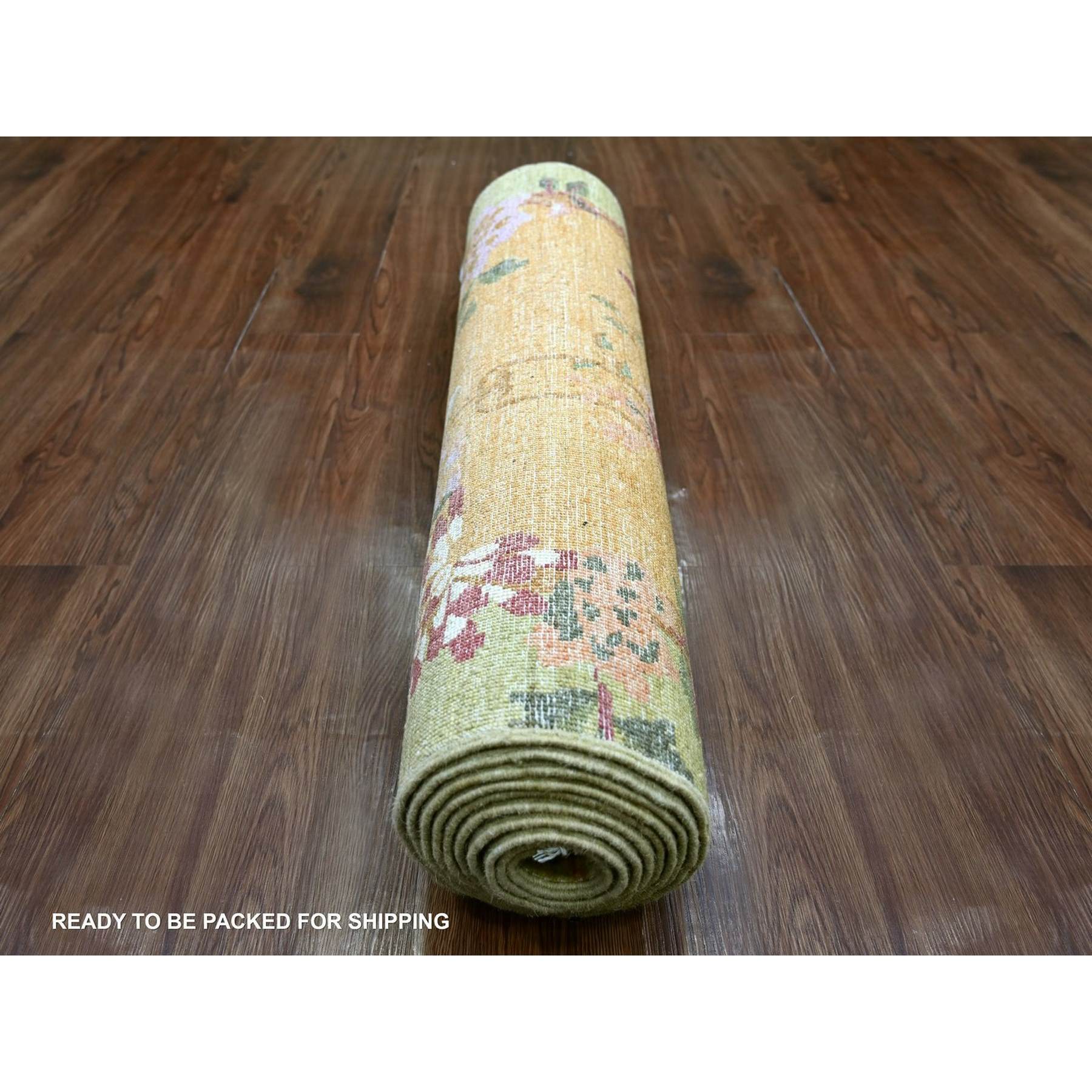 Oushak-And-Peshawar-Hand-Knotted-Rug-112795
