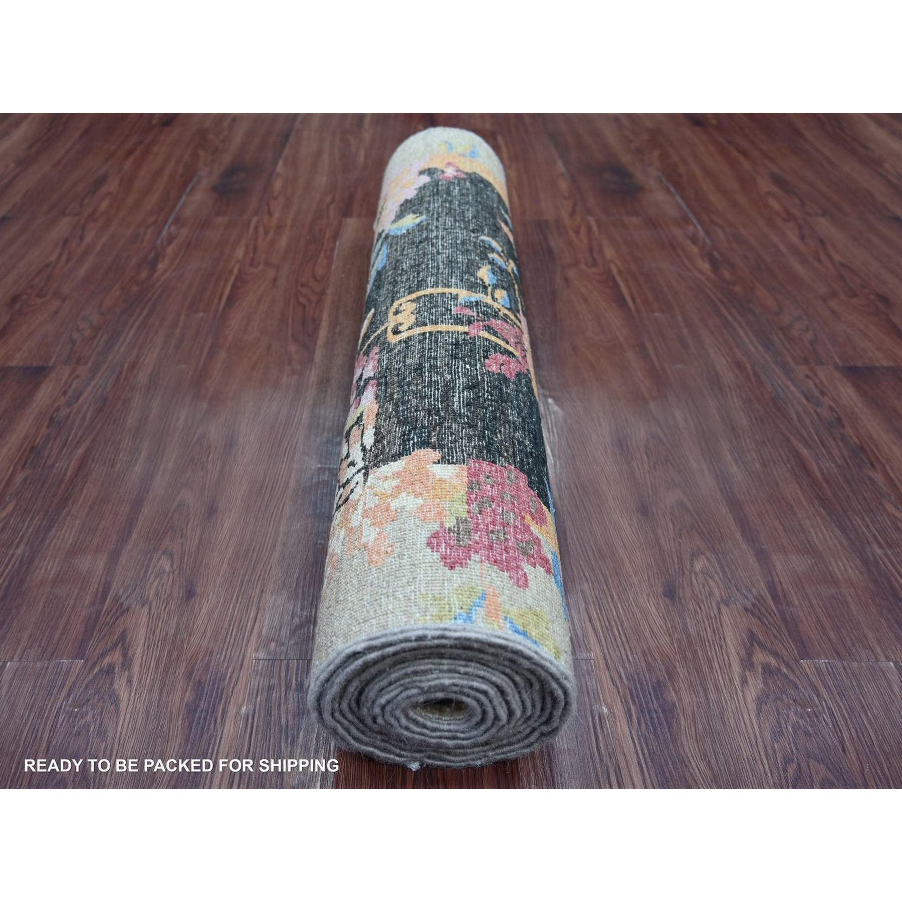 Oushak-And-Peshawar-Hand-Knotted-Rug-112800