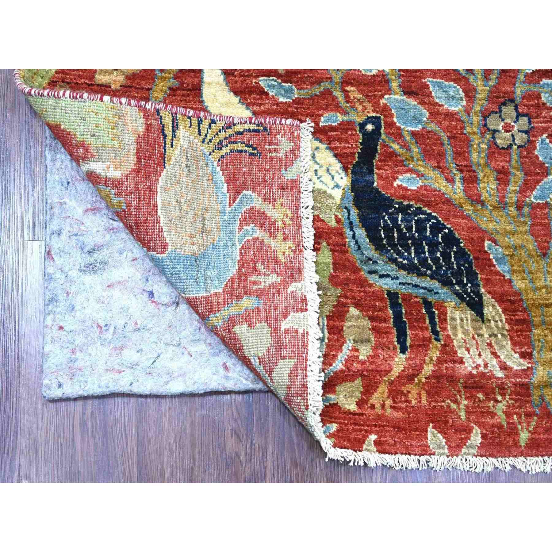 Oushak-And-Peshawar-Hand-Knotted-Rug-112815
