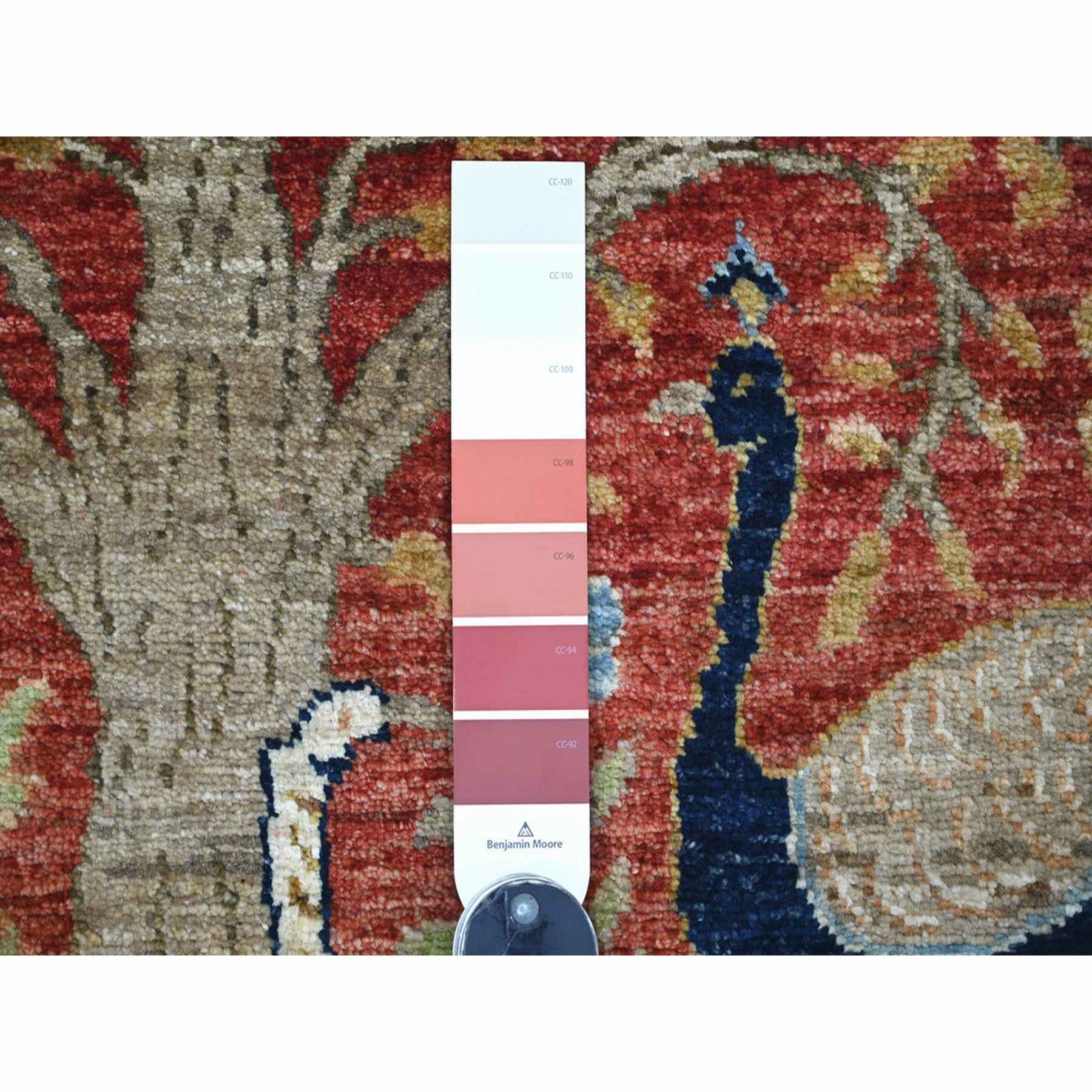 Oushak-And-Peshawar-Hand-Knotted-Rug-112815