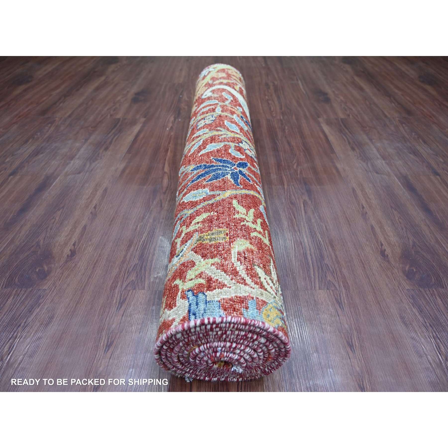 Oushak-And-Peshawar-Hand-Knotted-Rug-112815