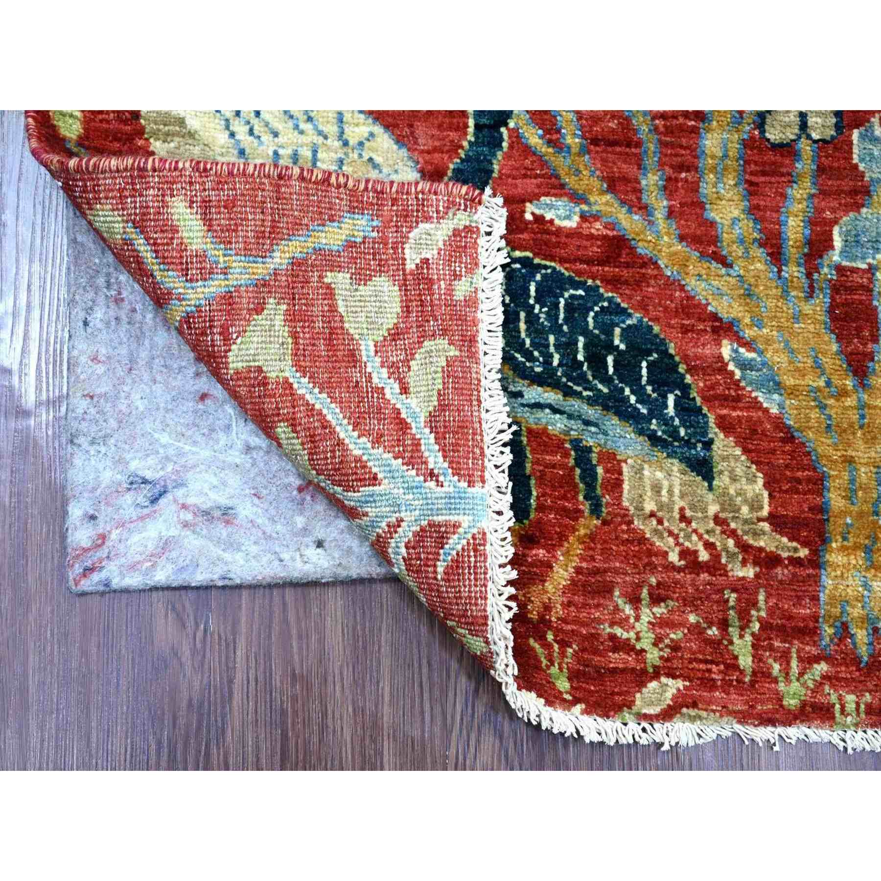 Oushak-And-Peshawar-Hand-Knotted-Rug-112825