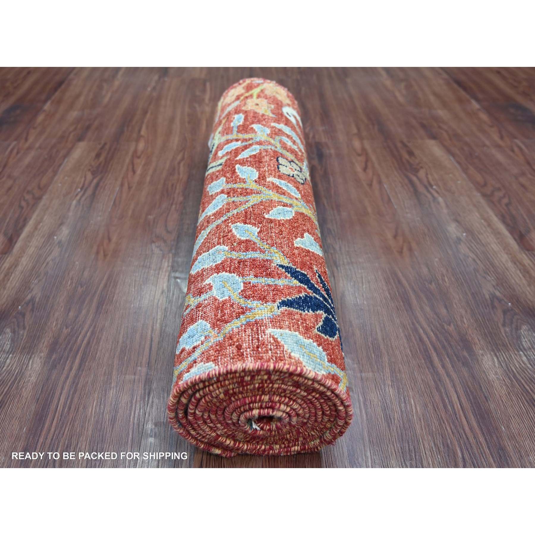 Oushak-And-Peshawar-Hand-Knotted-Rug-112825