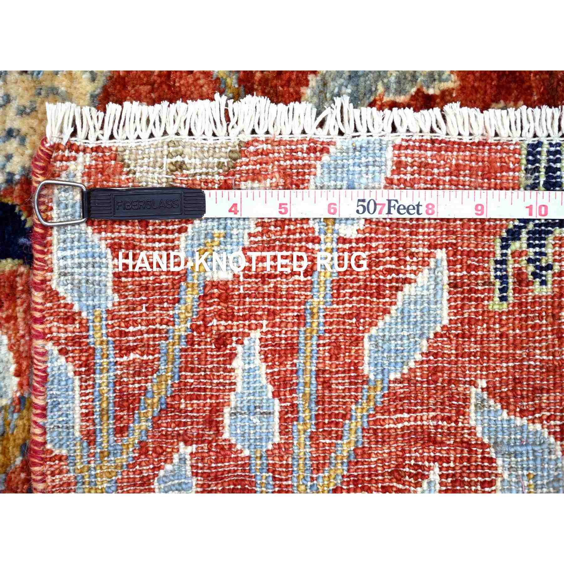 Oushak-And-Peshawar-Hand-Knotted-Rug-112825