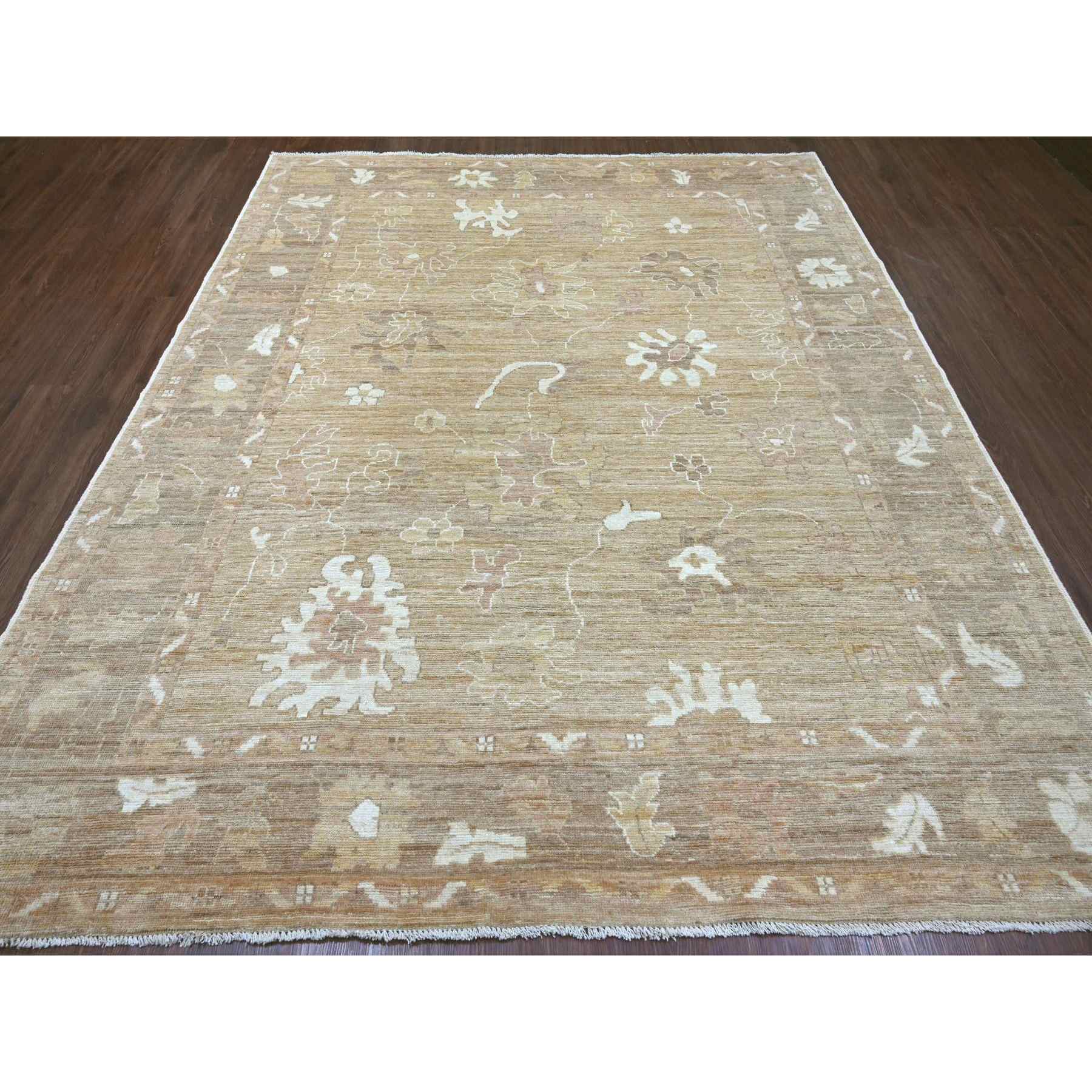 Oushak-And-Peshawar-Hand-Knotted-Rug-113055