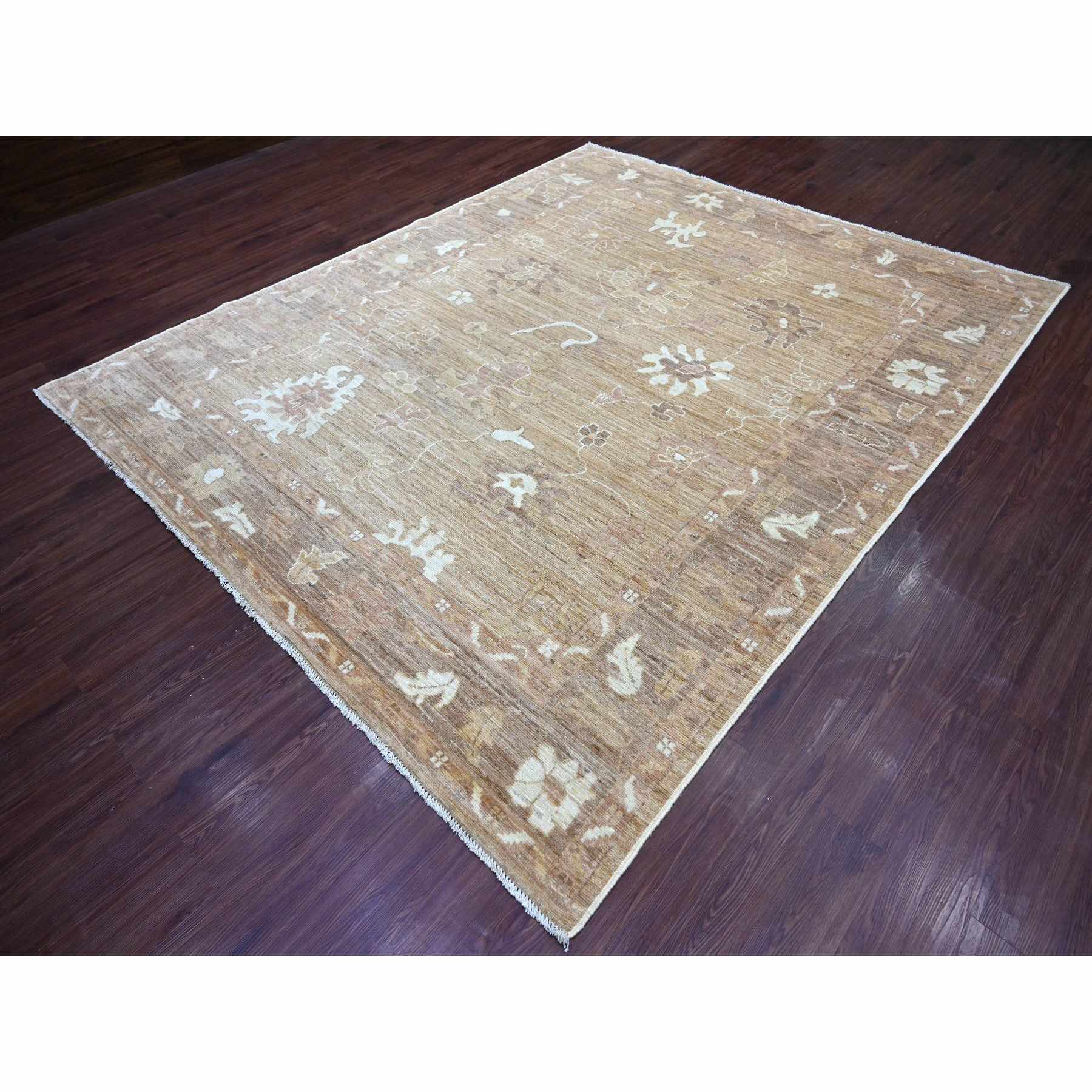 Oushak-And-Peshawar-Hand-Knotted-Rug-113055