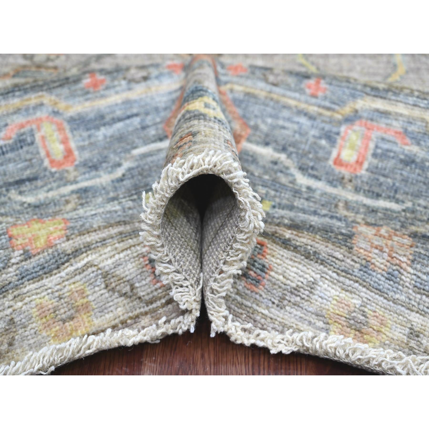 Oushak-And-Peshawar-Hand-Knotted-Rug-113060