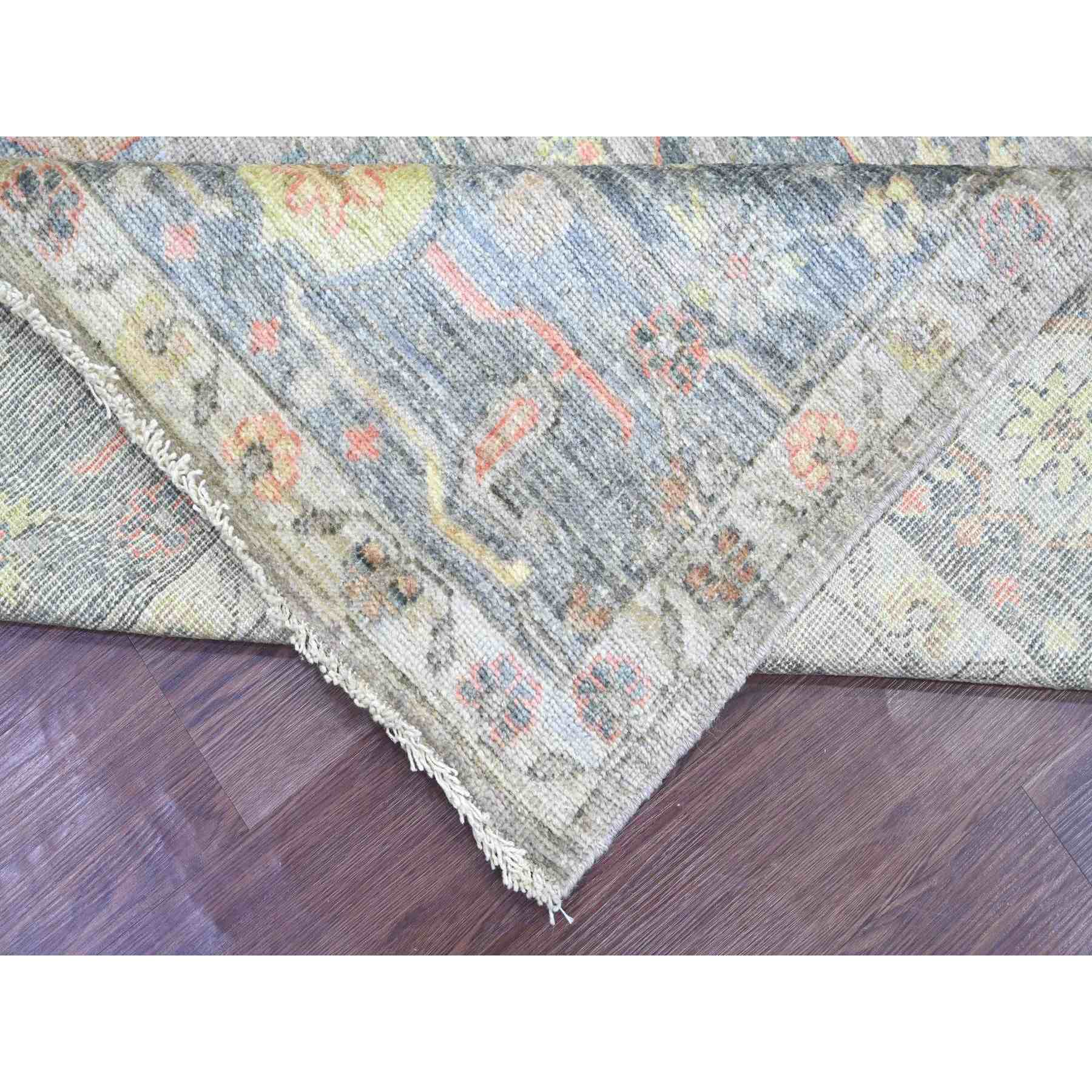 Oushak-And-Peshawar-Hand-Knotted-Rug-113060