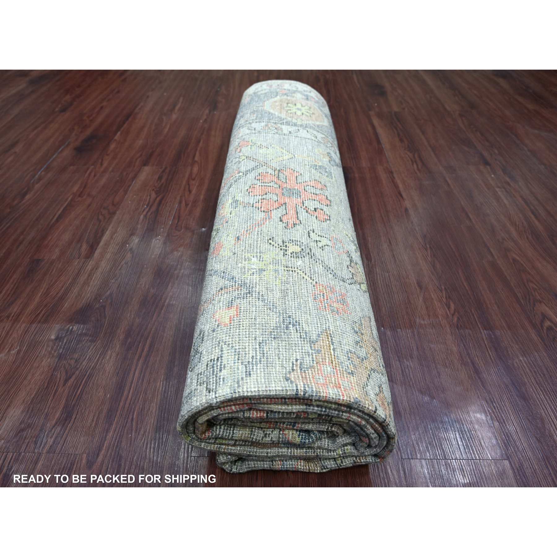 Oushak-And-Peshawar-Hand-Knotted-Rug-113060