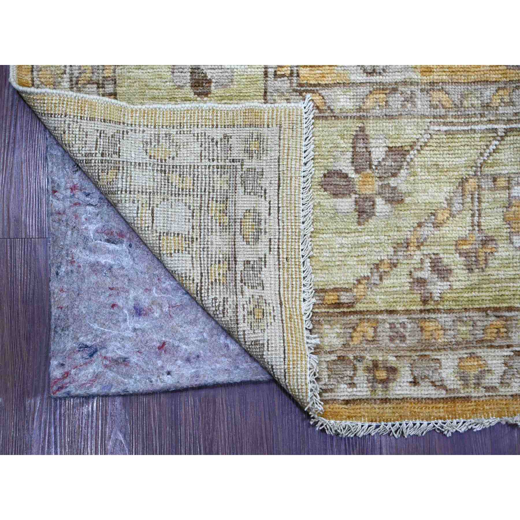 Oushak-And-Peshawar-Hand-Knotted-Rug-113065