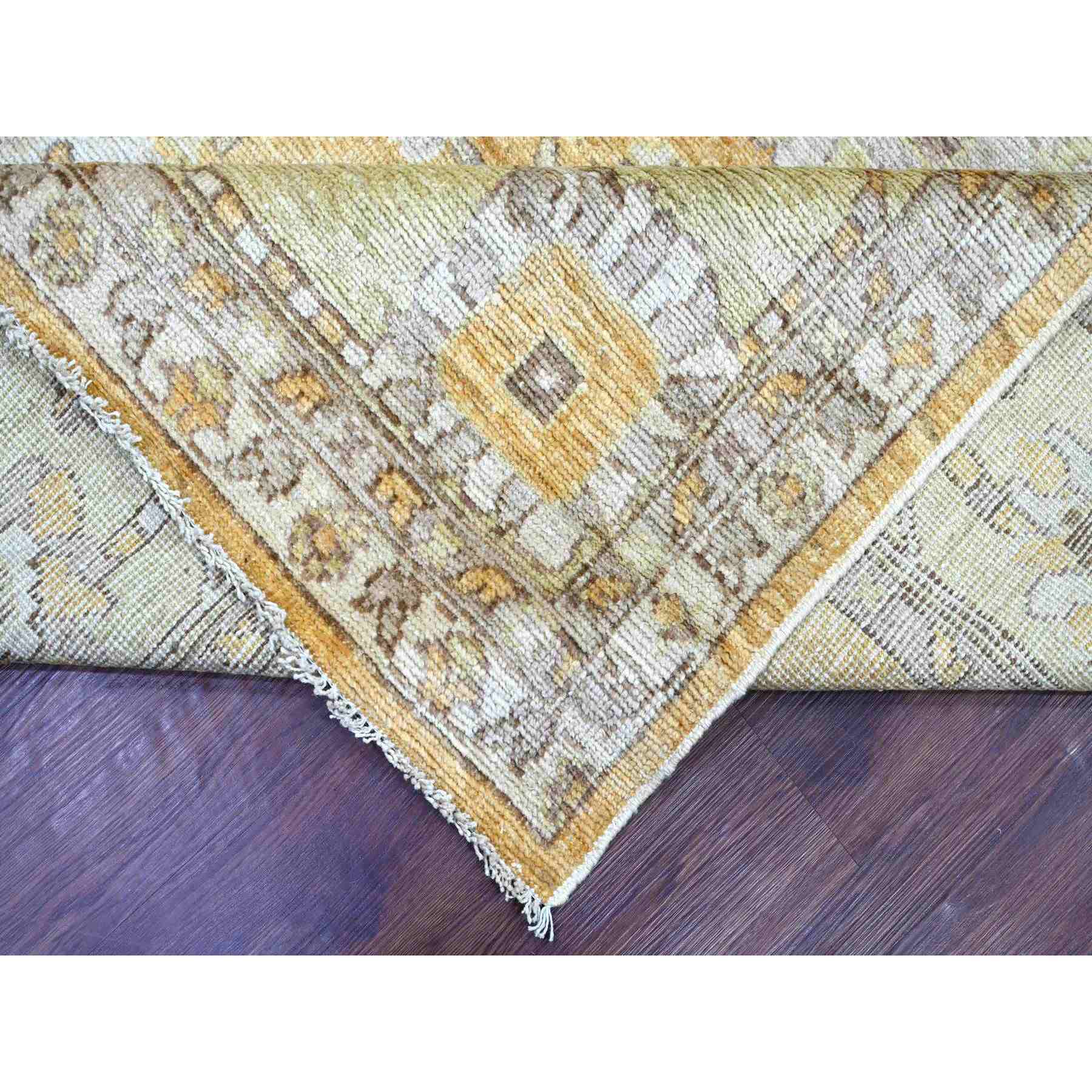 Oushak-And-Peshawar-Hand-Knotted-Rug-113065