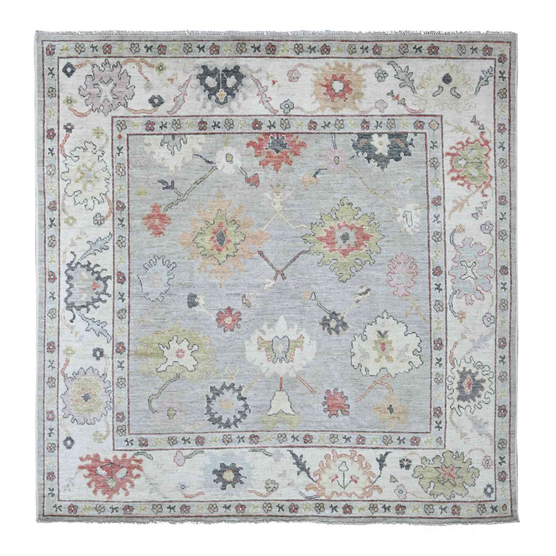 Oushak-And-Peshawar-Hand-Knotted-Rug-113070