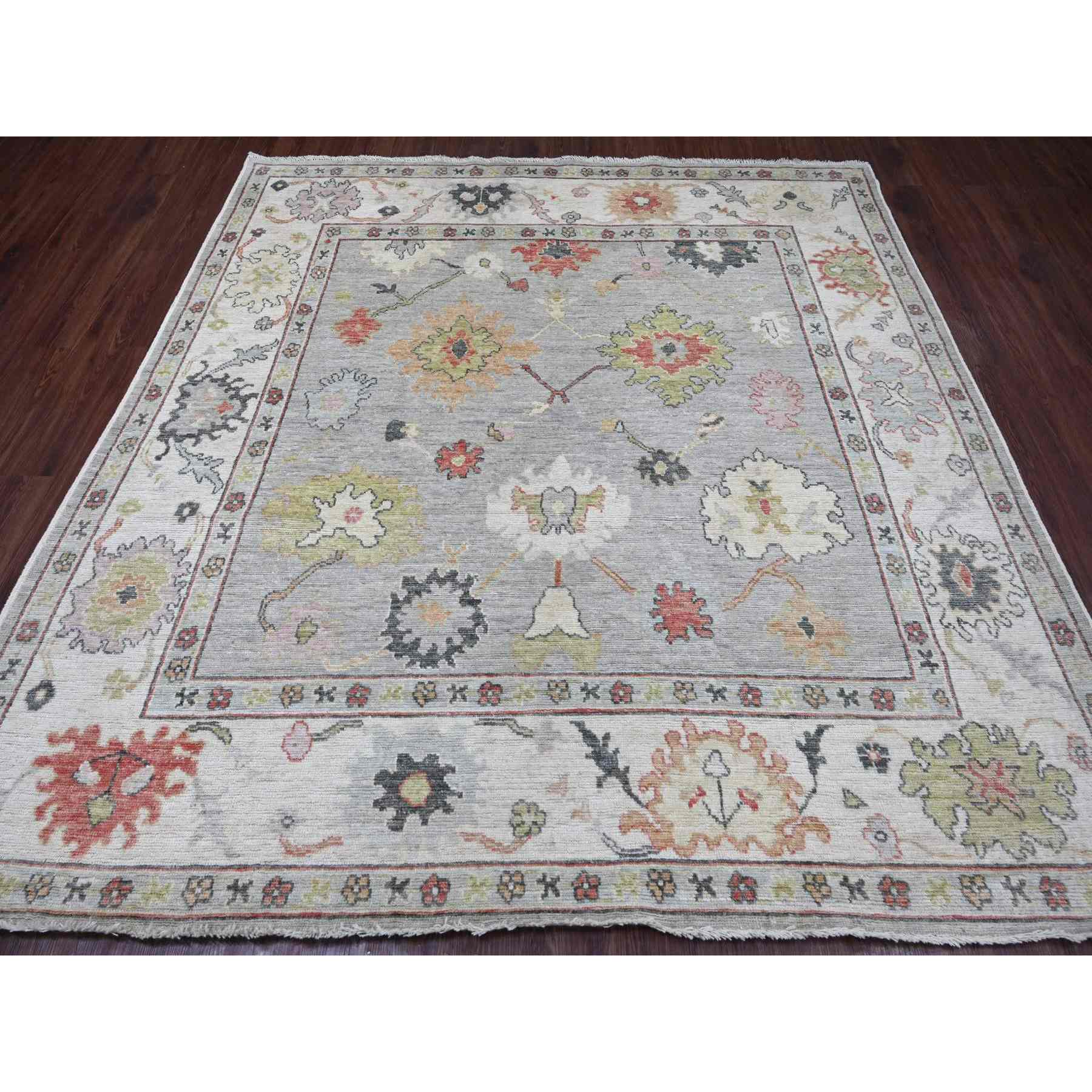 Oushak-And-Peshawar-Hand-Knotted-Rug-113070