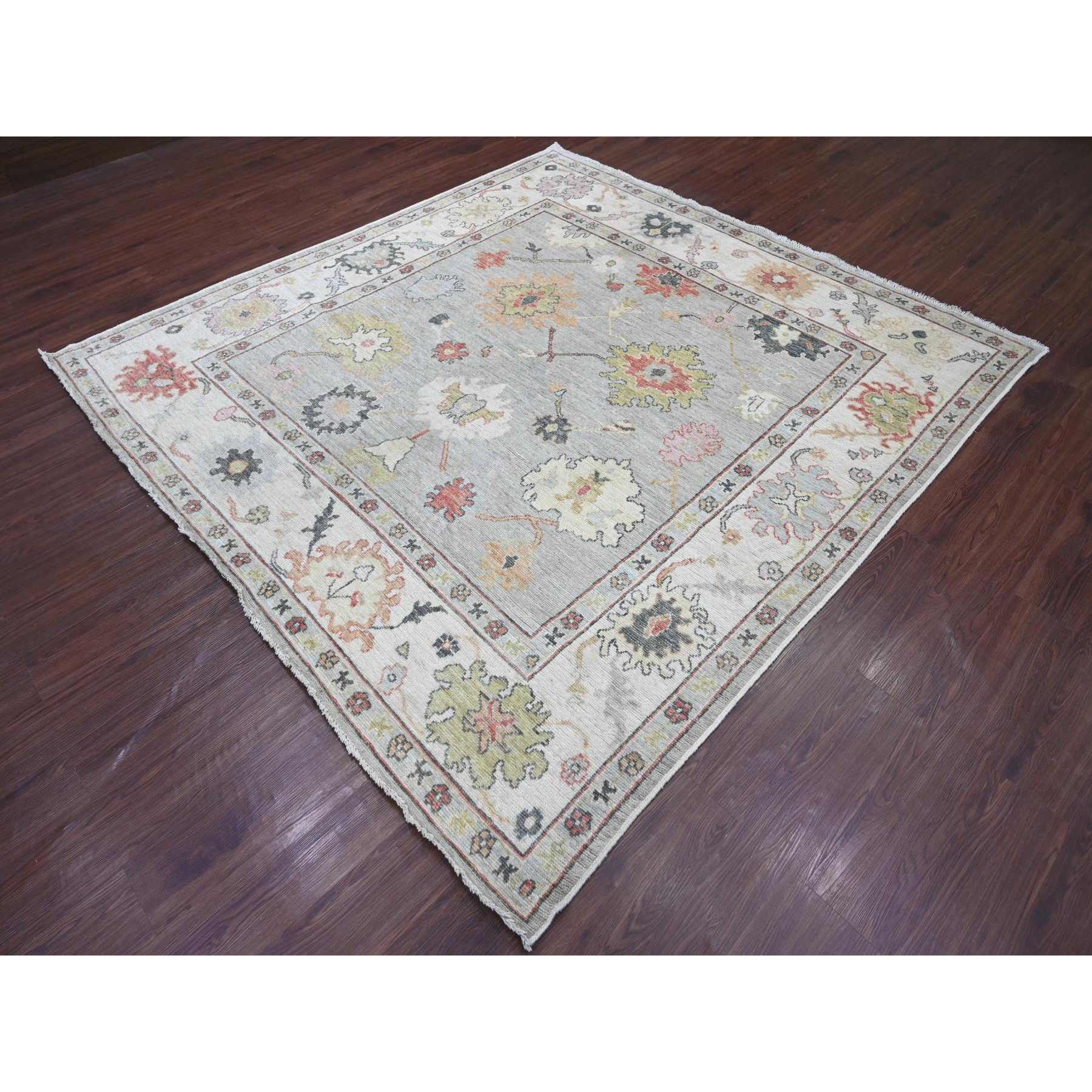 Oushak-And-Peshawar-Hand-Knotted-Rug-113070