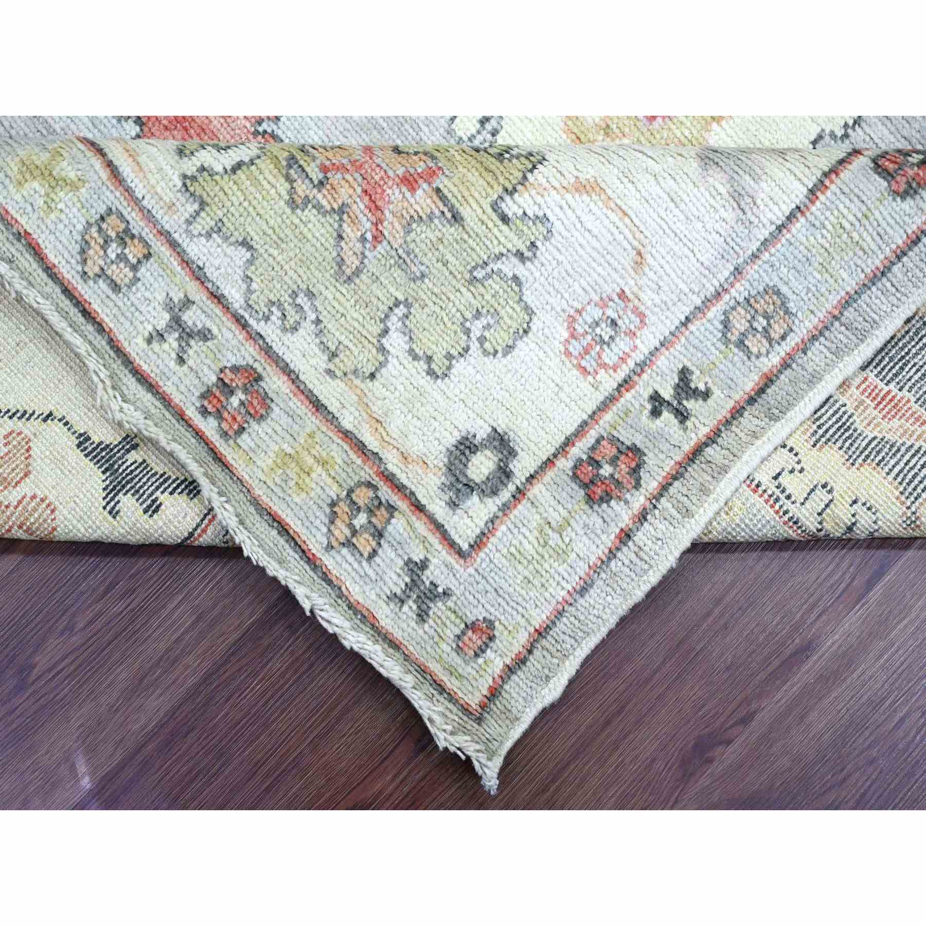 Oushak-And-Peshawar-Hand-Knotted-Rug-113070