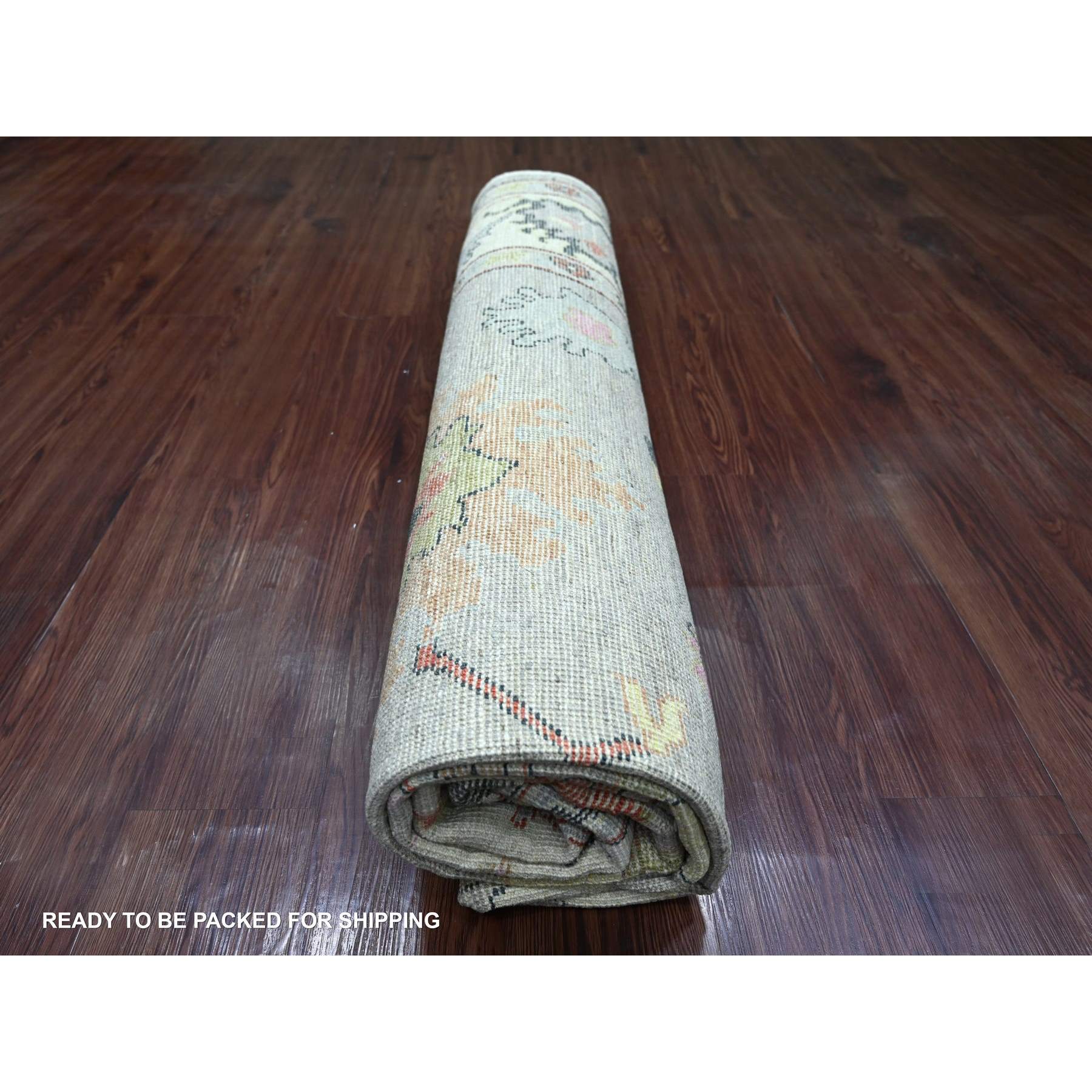 Oushak-And-Peshawar-Hand-Knotted-Rug-113070