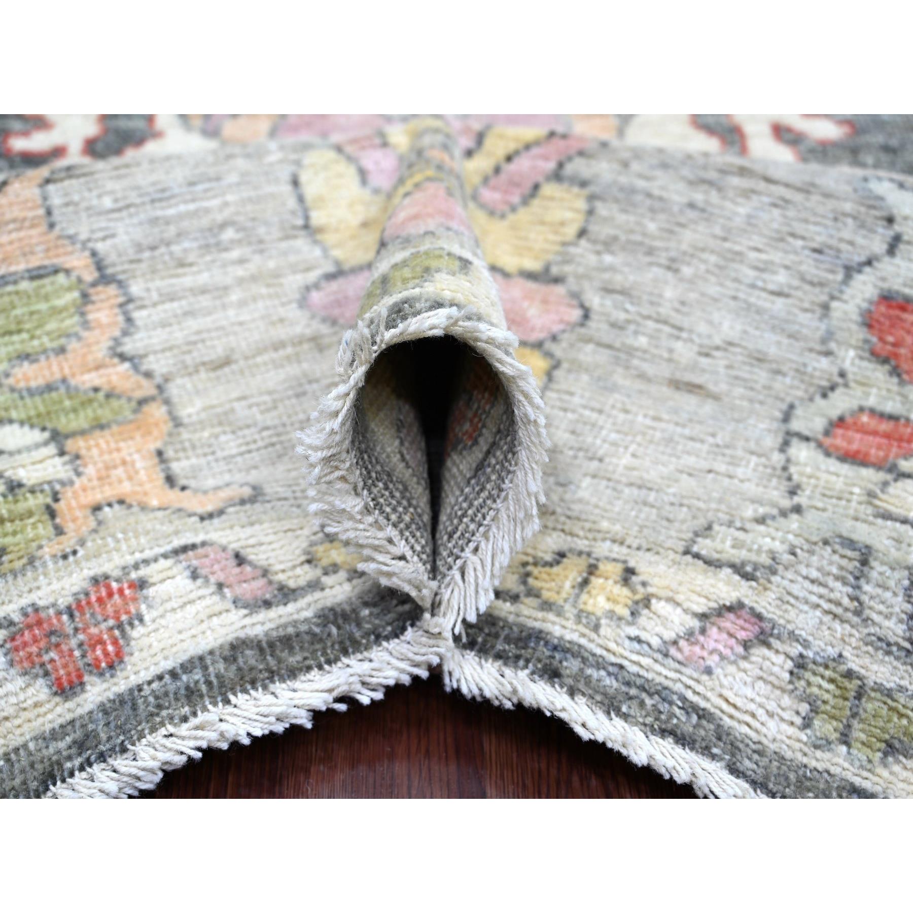Oushak-And-Peshawar-Hand-Knotted-Rug-113075
