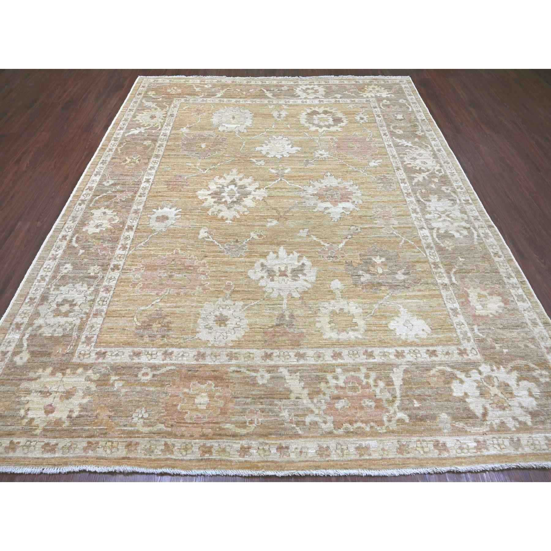 Oushak-And-Peshawar-Hand-Knotted-Rug-113080