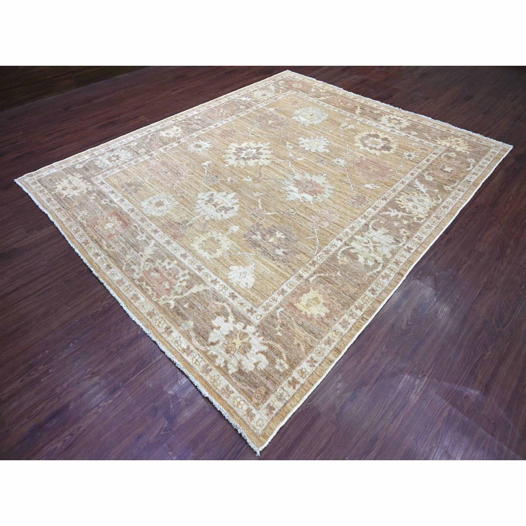 Oushak-And-Peshawar-Hand-Knotted-Rug-113080