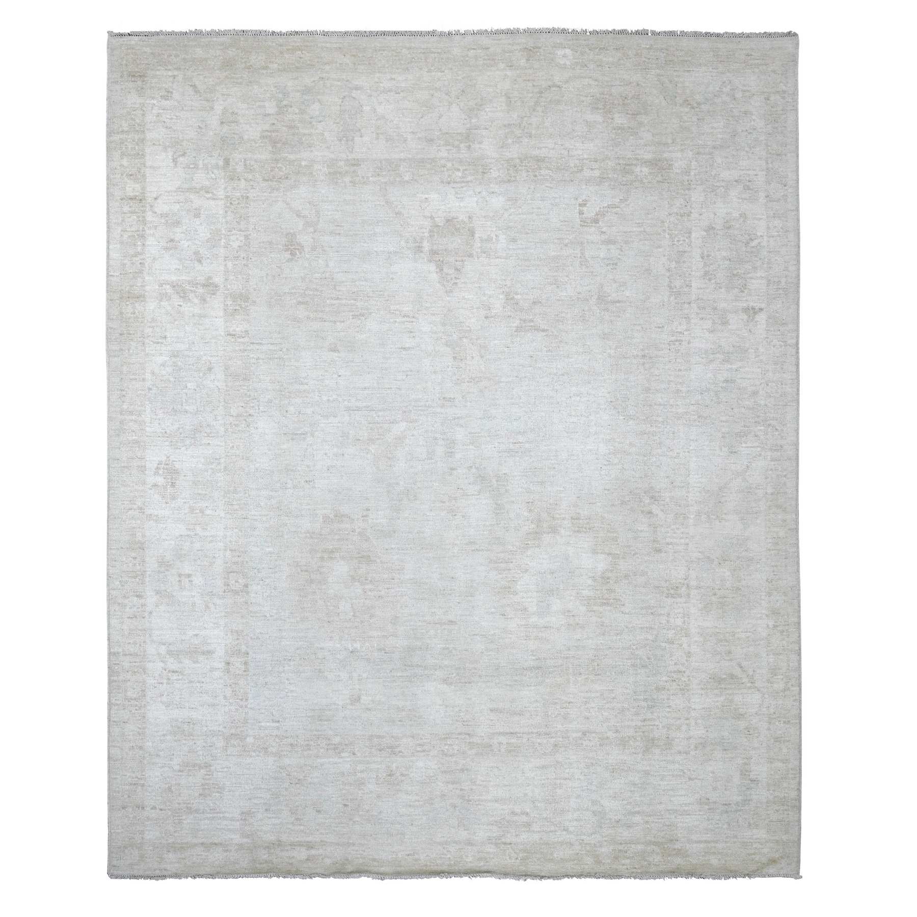 Oushak-And-Peshawar-Hand-Knotted-Rug-113085