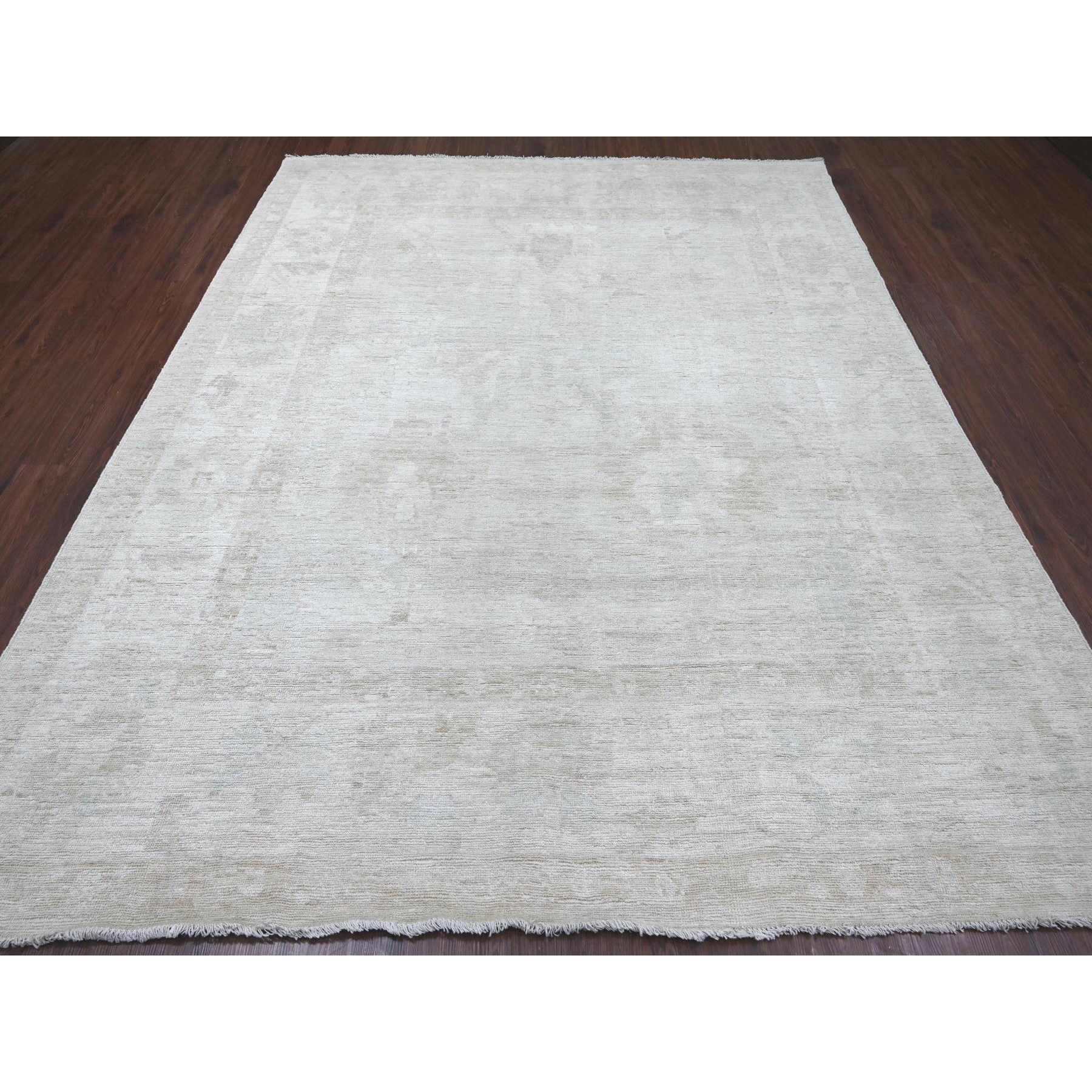 Oushak-And-Peshawar-Hand-Knotted-Rug-113085