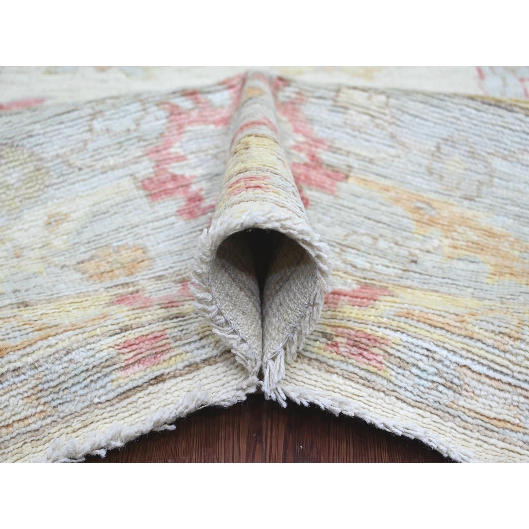 Oushak-And-Peshawar-Hand-Knotted-Rug-113095