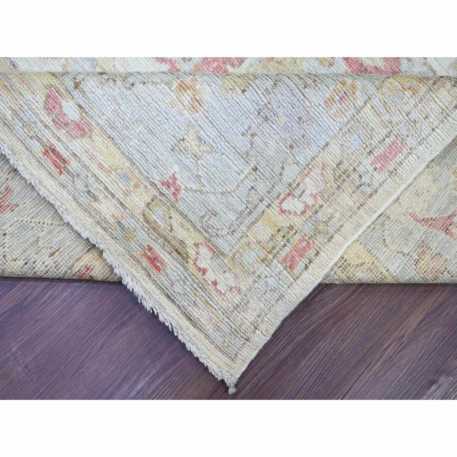 Oushak-And-Peshawar-Hand-Knotted-Rug-113095