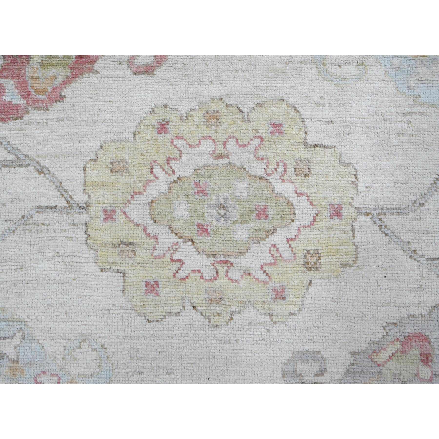 Oushak-And-Peshawar-Hand-Knotted-Rug-113095