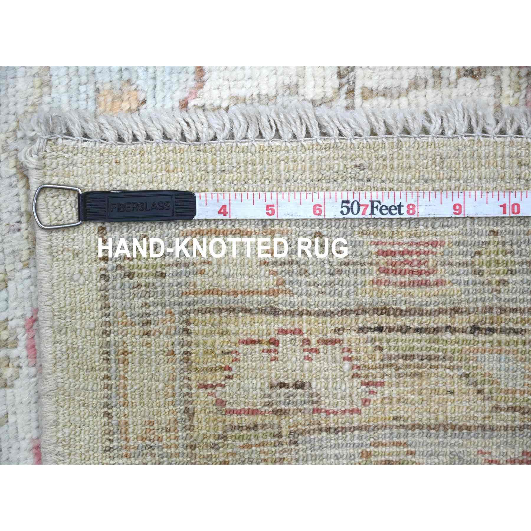 Oushak-And-Peshawar-Hand-Knotted-Rug-113095