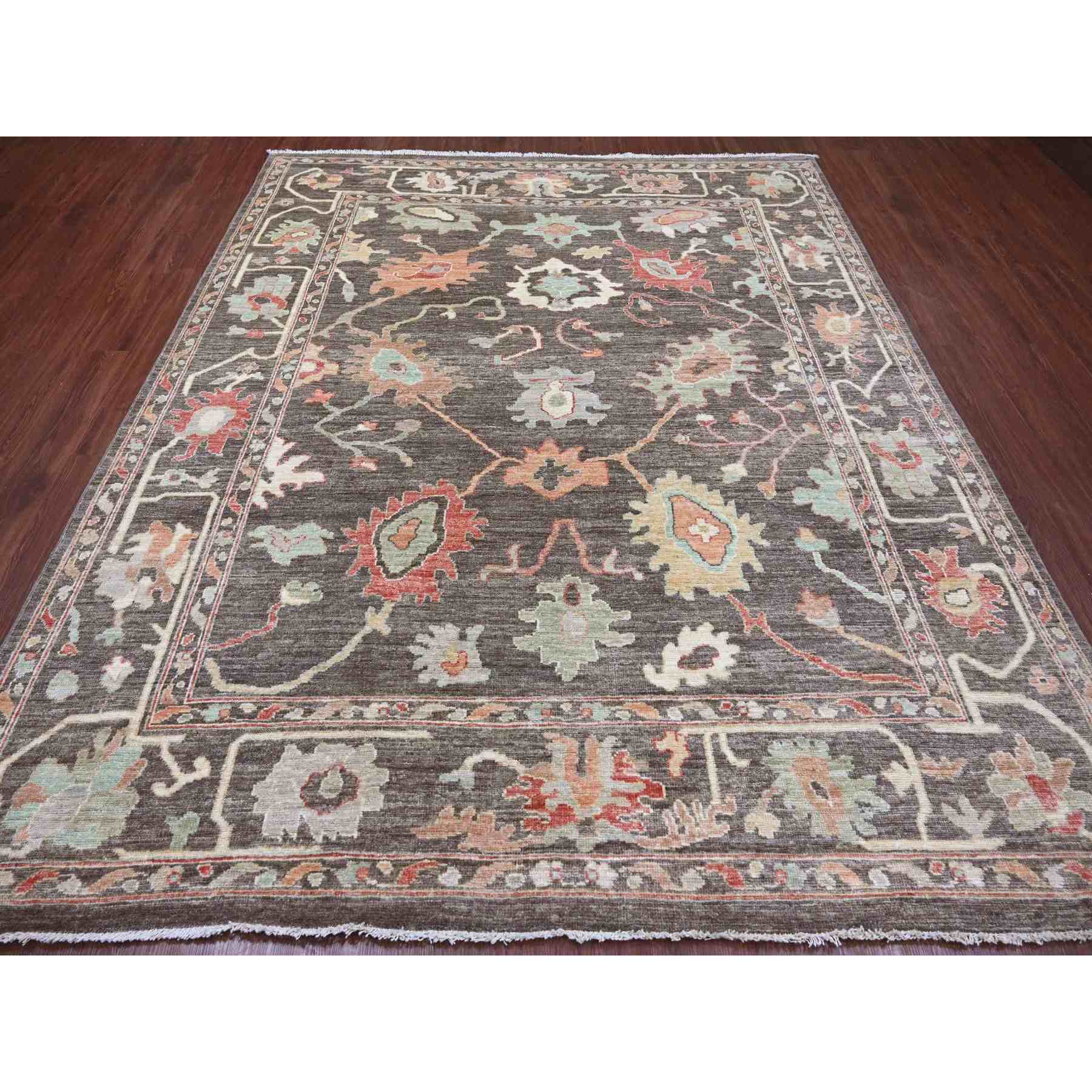 Oushak-And-Peshawar-Hand-Knotted-Rug-113100