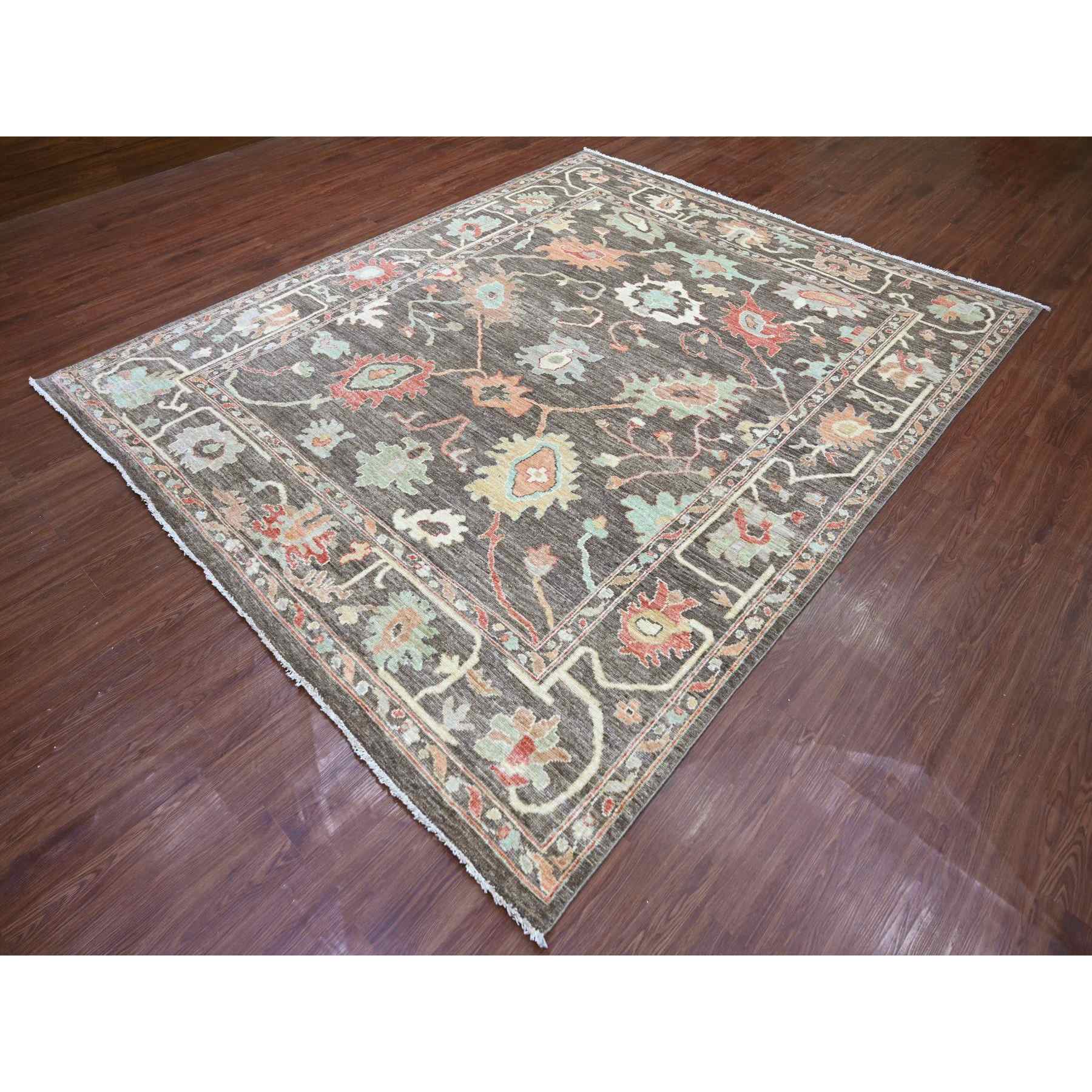 Oushak-And-Peshawar-Hand-Knotted-Rug-113100