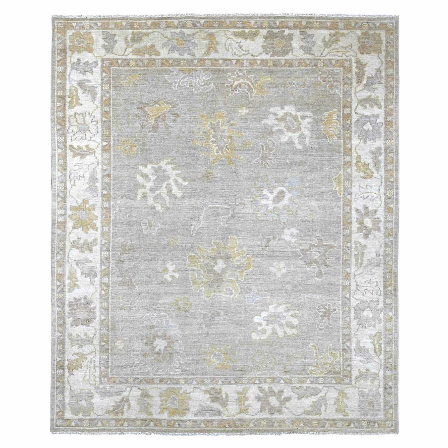 Oushak-And-Peshawar-Hand-Knotted-Rug-113110
