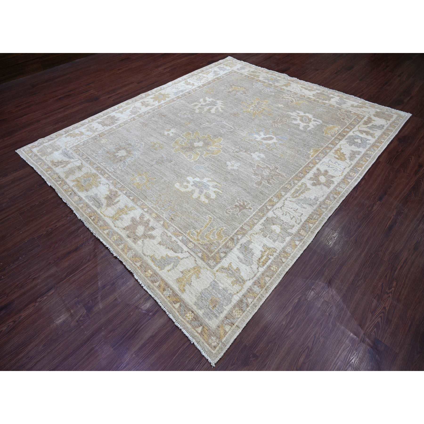 Oushak-And-Peshawar-Hand-Knotted-Rug-113110