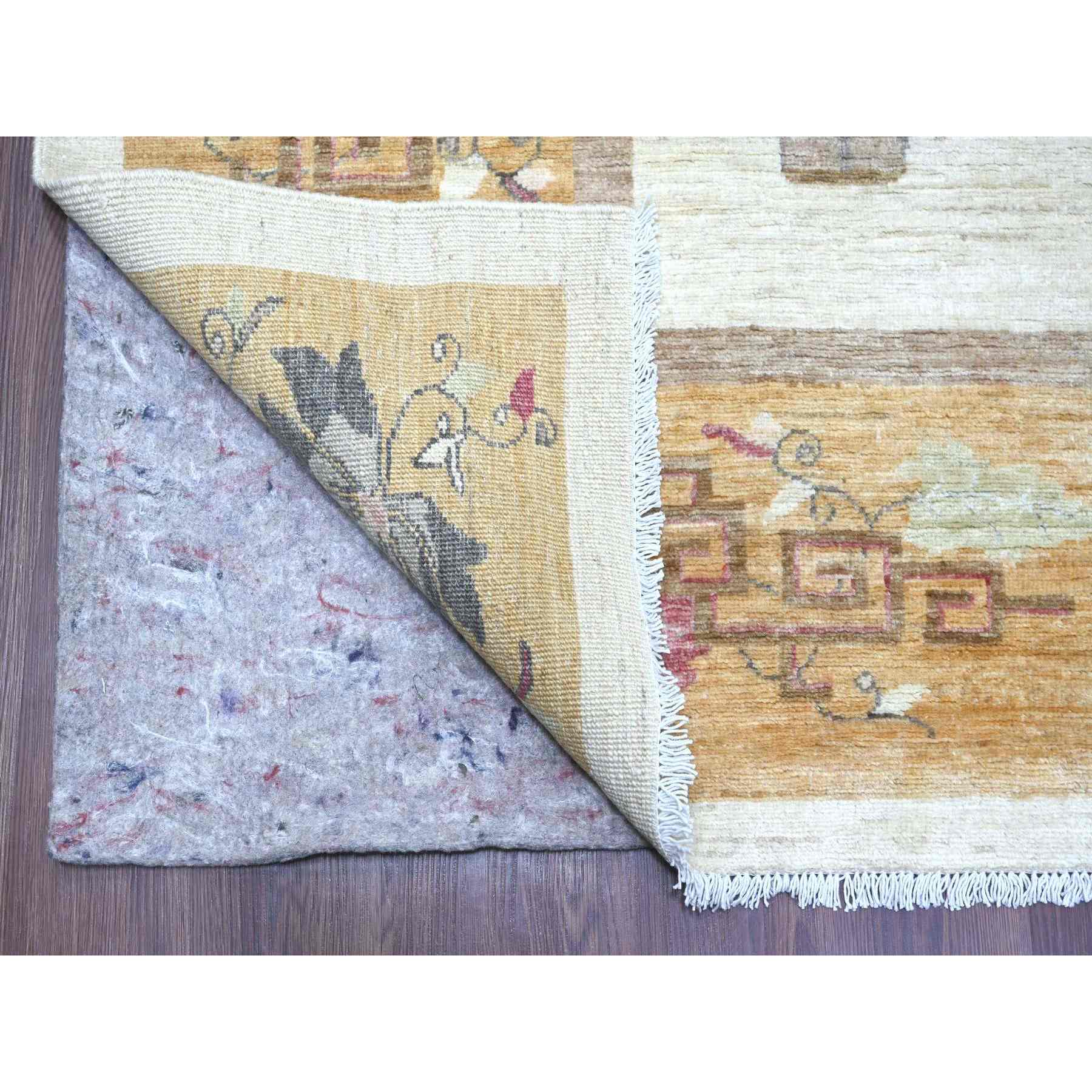 Oushak-And-Peshawar-Hand-Knotted-Rug-113115
