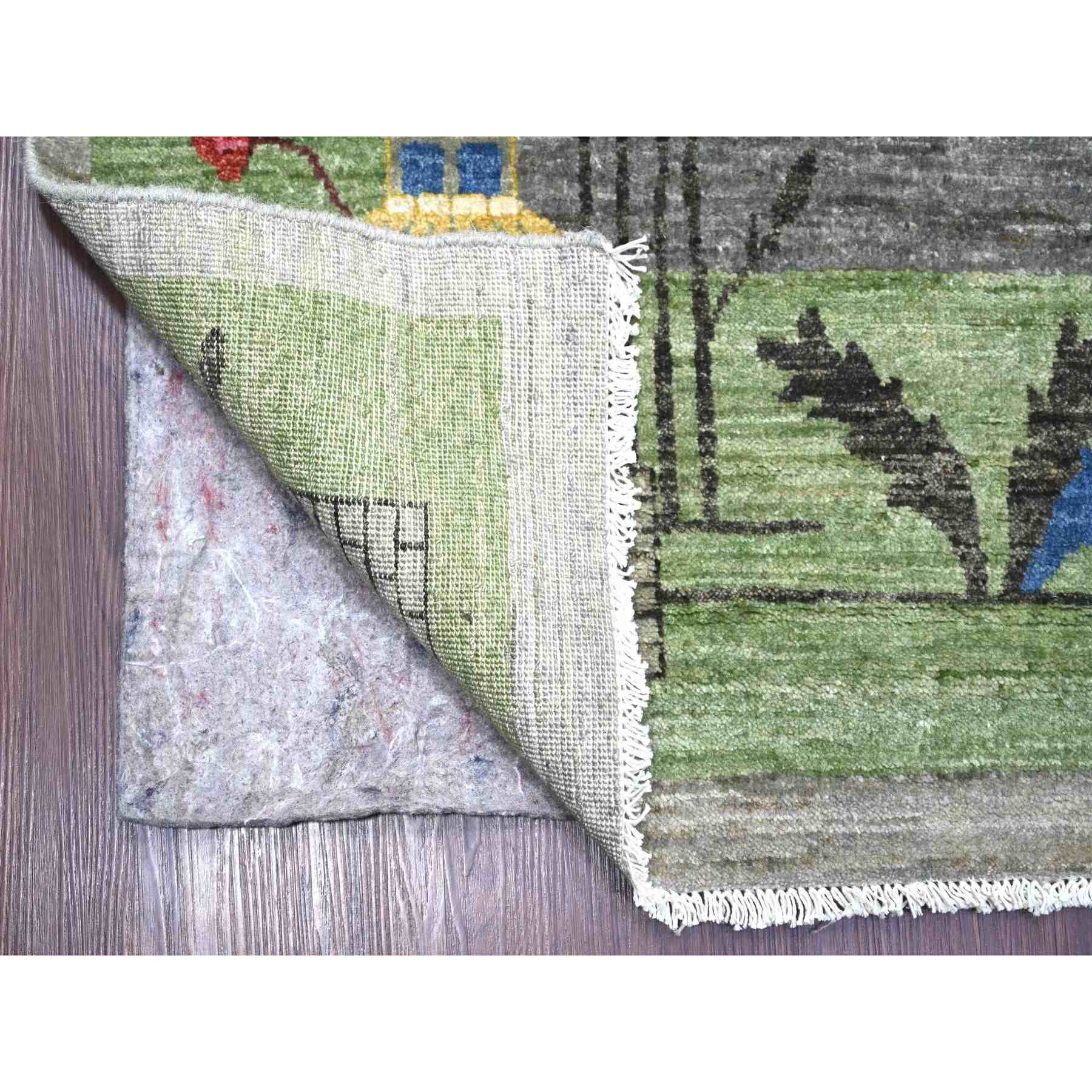 Oushak-And-Peshawar-Hand-Knotted-Rug-113120