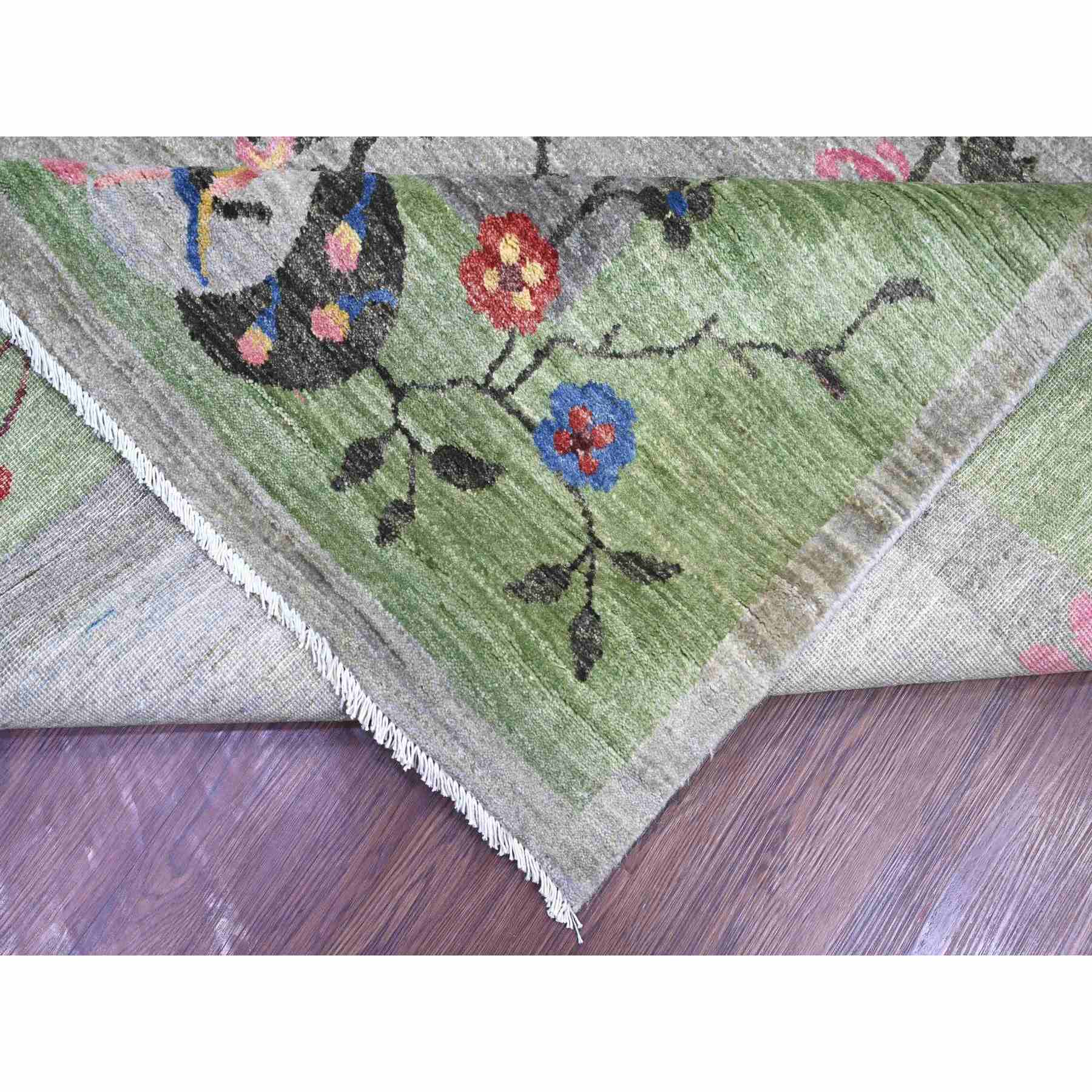 Oushak-And-Peshawar-Hand-Knotted-Rug-113120
