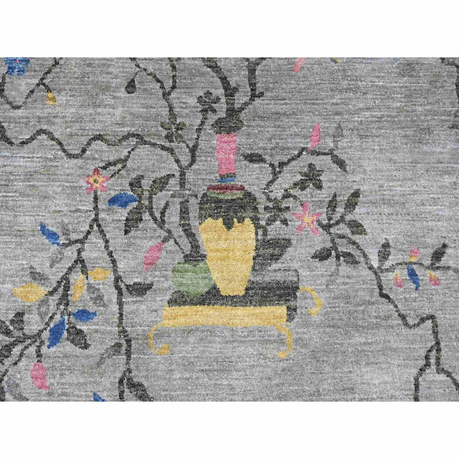 Oushak-And-Peshawar-Hand-Knotted-Rug-113120