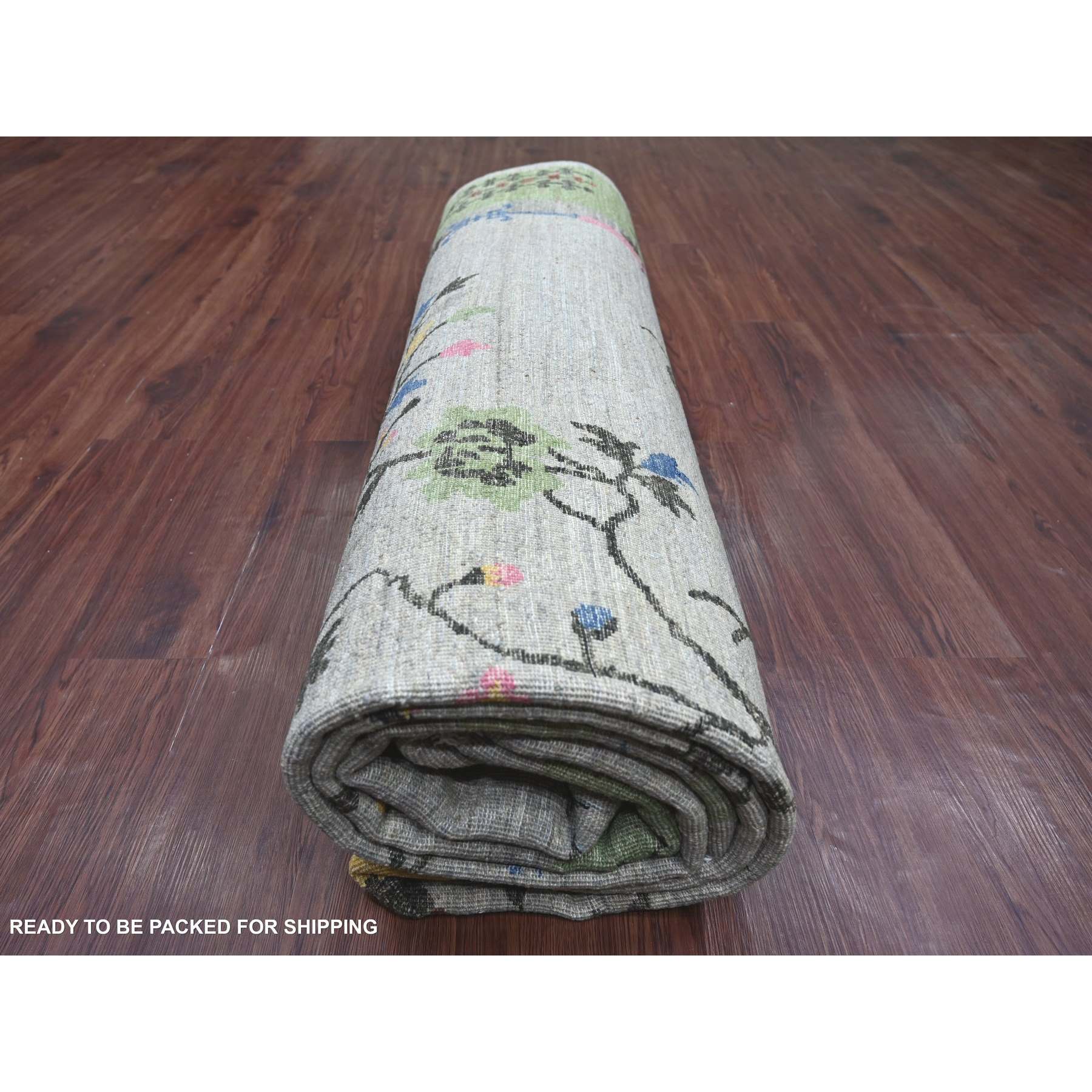 Oushak-And-Peshawar-Hand-Knotted-Rug-113120