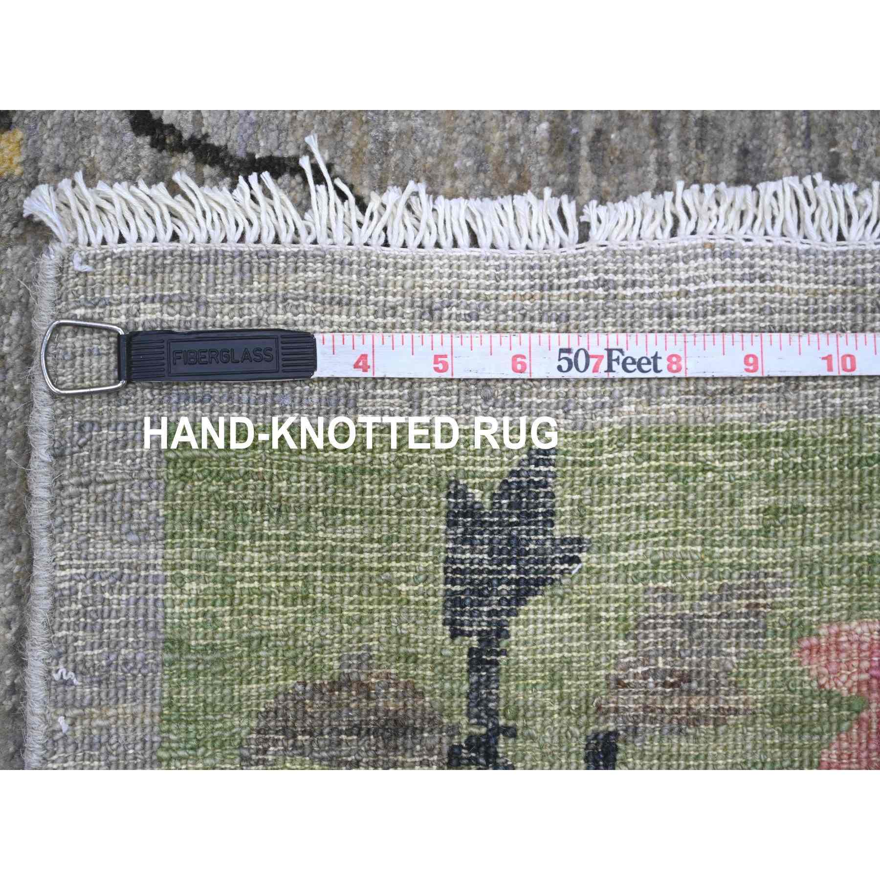 Oushak-And-Peshawar-Hand-Knotted-Rug-113120