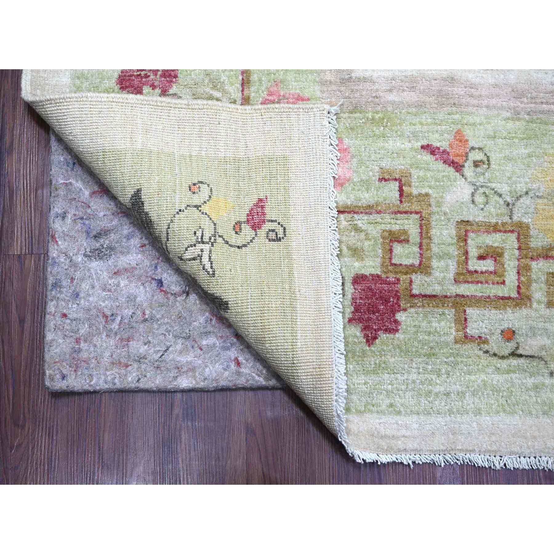 Oushak-And-Peshawar-Hand-Knotted-Rug-113125