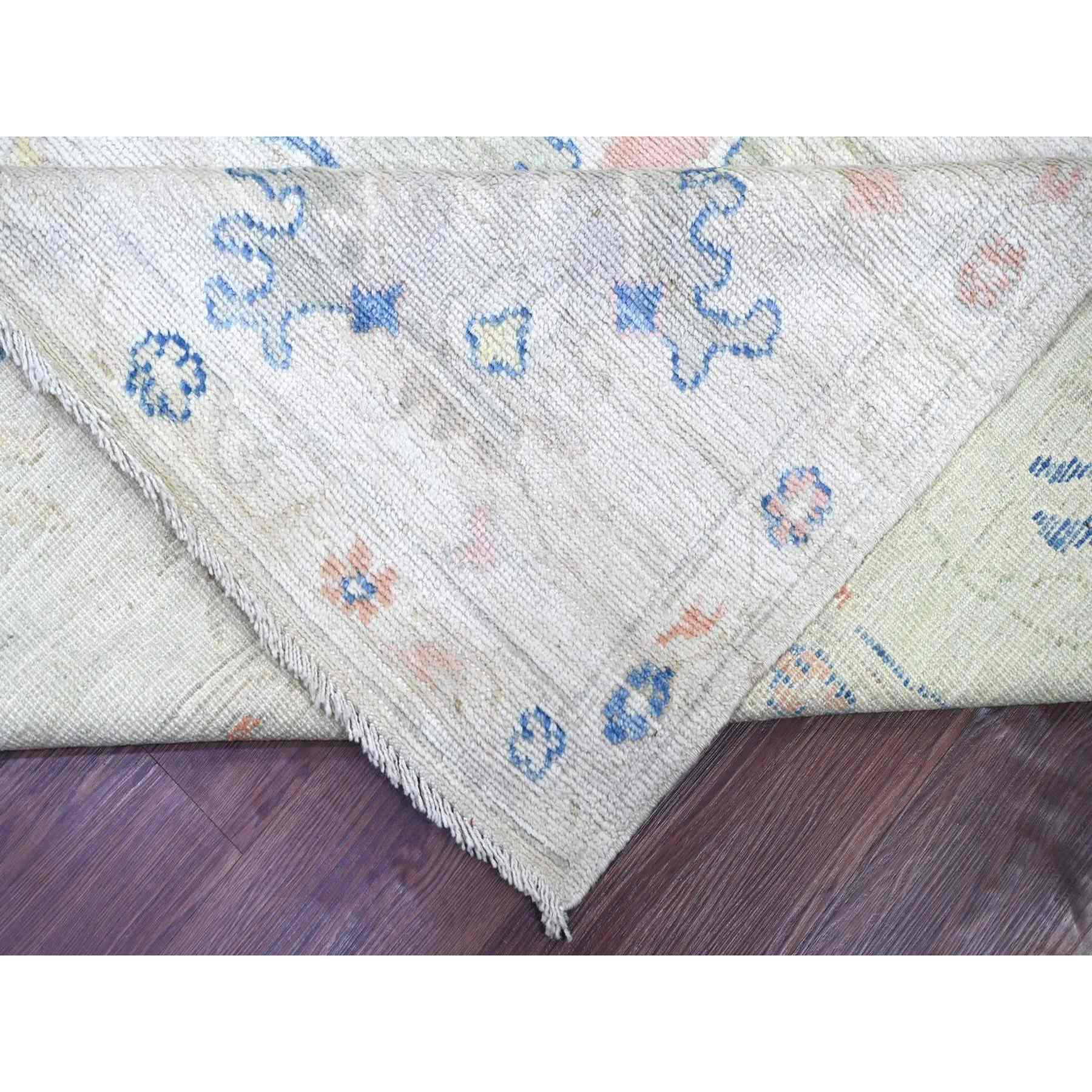 Oushak-And-Peshawar-Hand-Knotted-Rug-113130